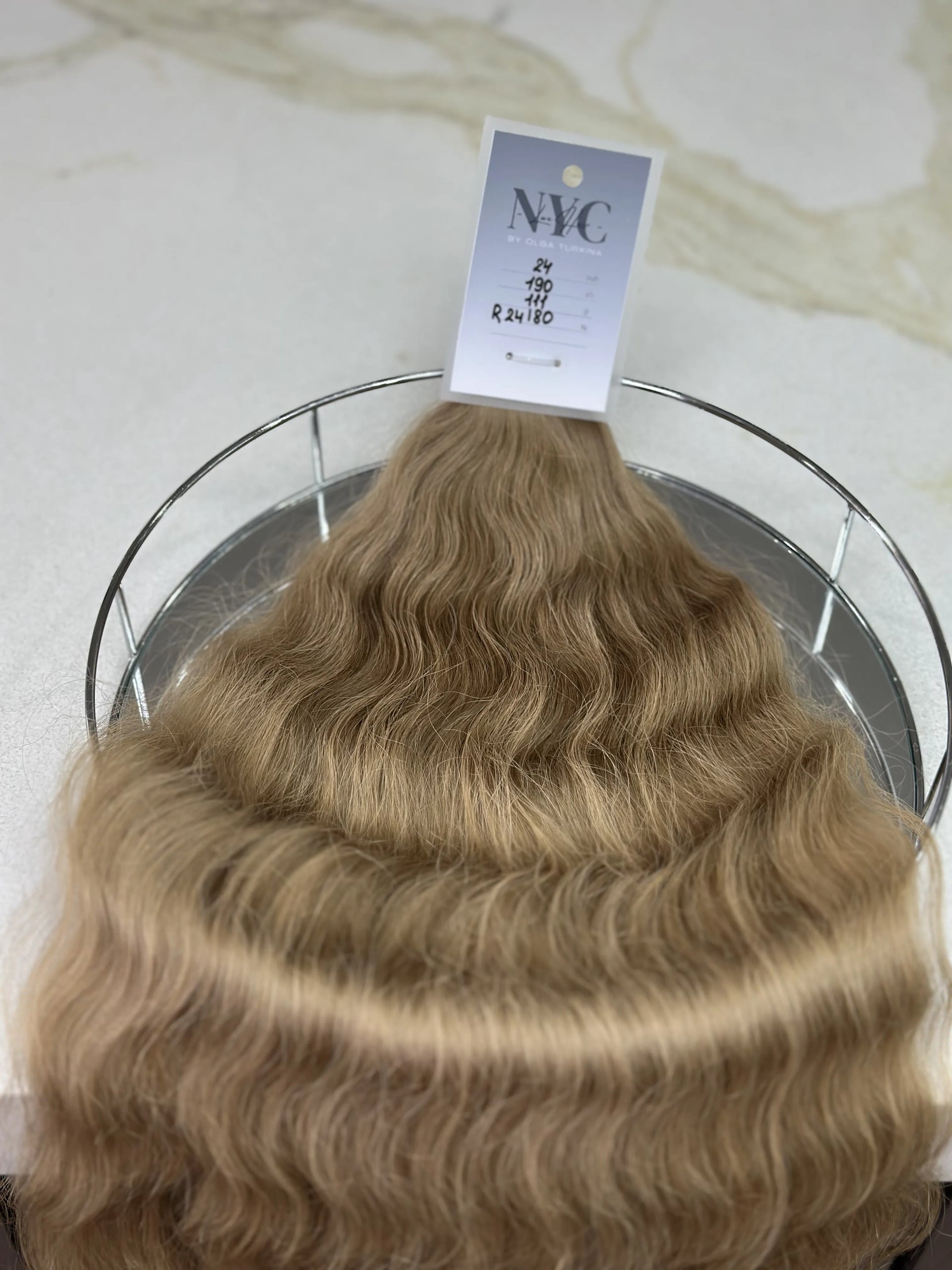 K-tip Slavic hair, colored, wavy 24 inch, 111gr, 190str
