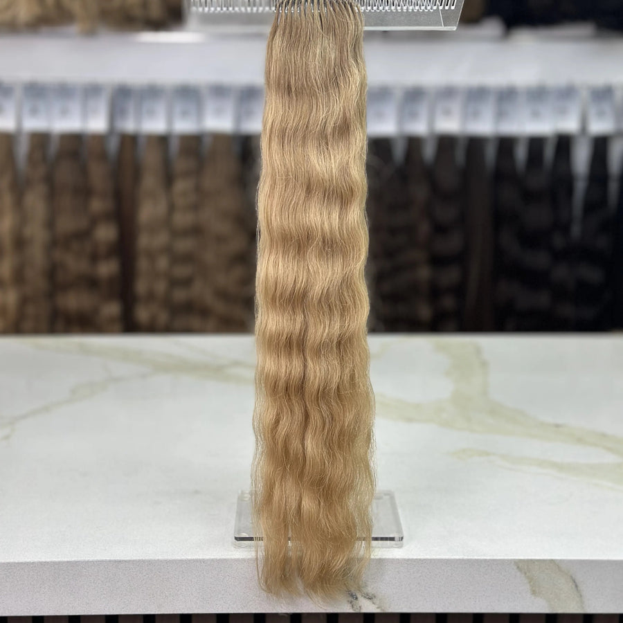 K-tip Slavic hair, colored, wavy 24 inch, 73gr, 120str