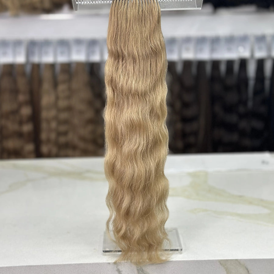 K-tip Slavic hair, colored, wavy 24 inch, 87gr, 166str