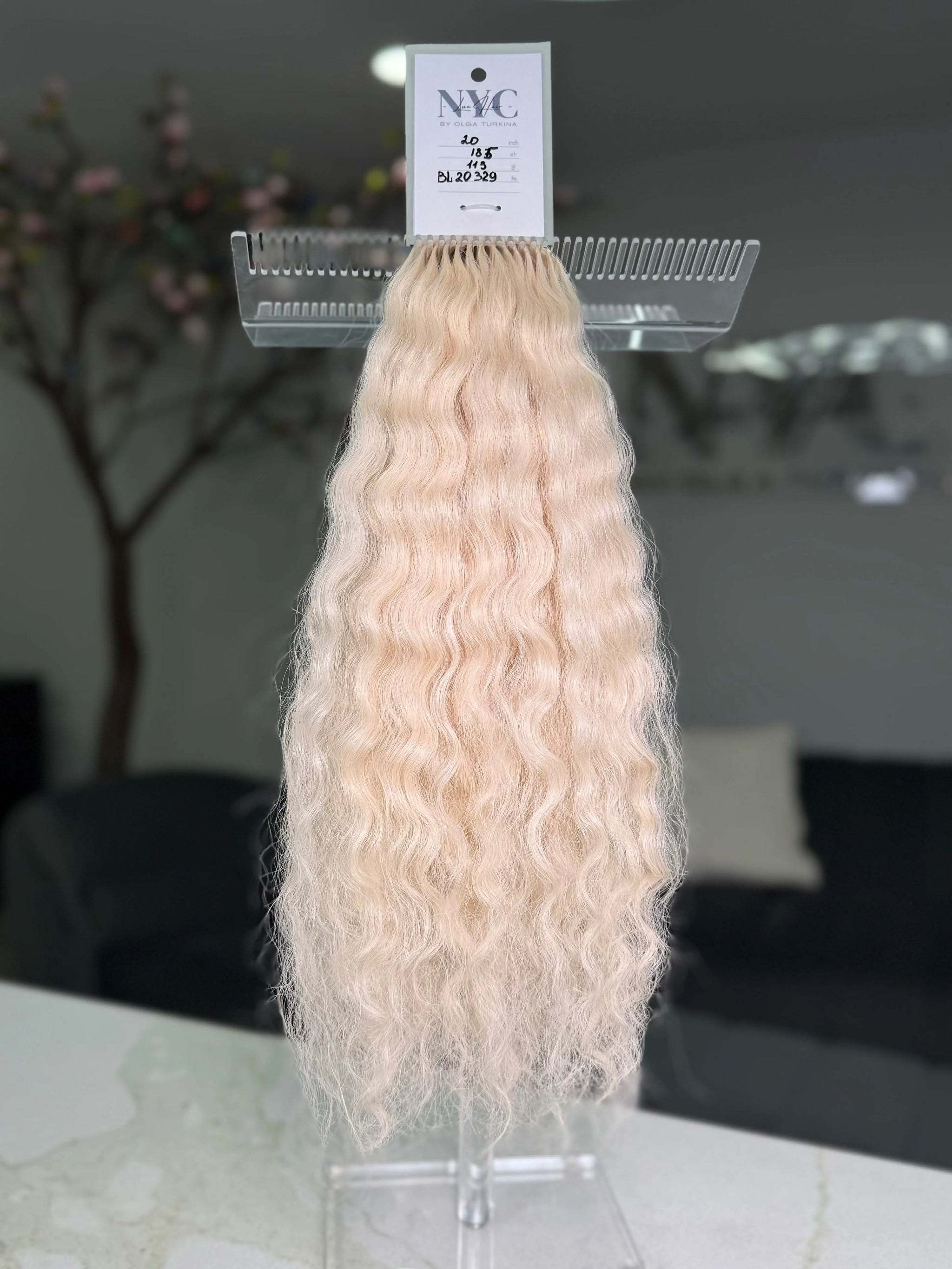 K-Tip Slavic Hair Bundle – Mixed Colors, Curly/Wavy LUXHAIRNYCSHOP