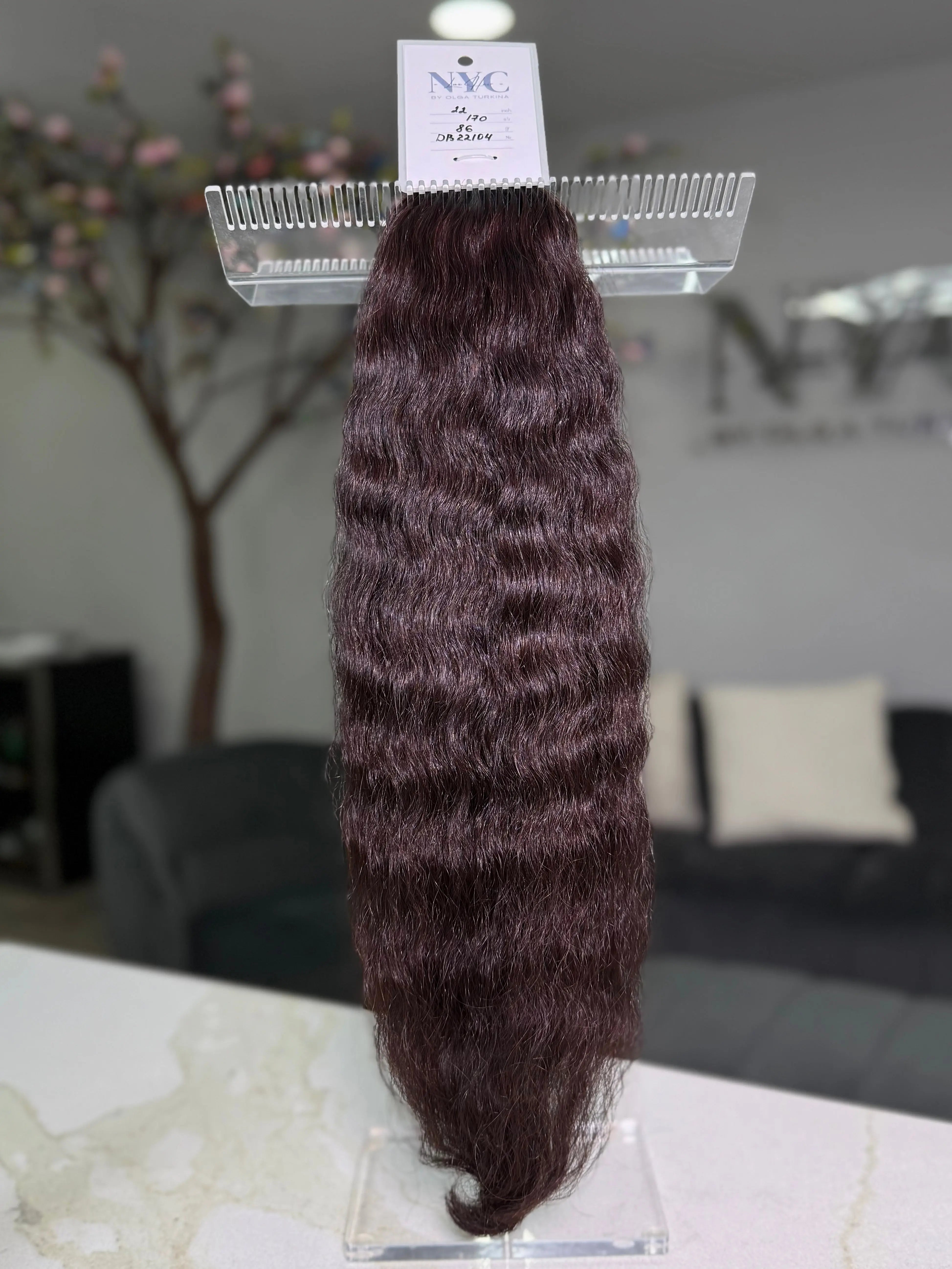 K-Tip Slavic Hair Bundle – Mixed Colors, Curly/Wavy LUXHAIRNYCSHOP