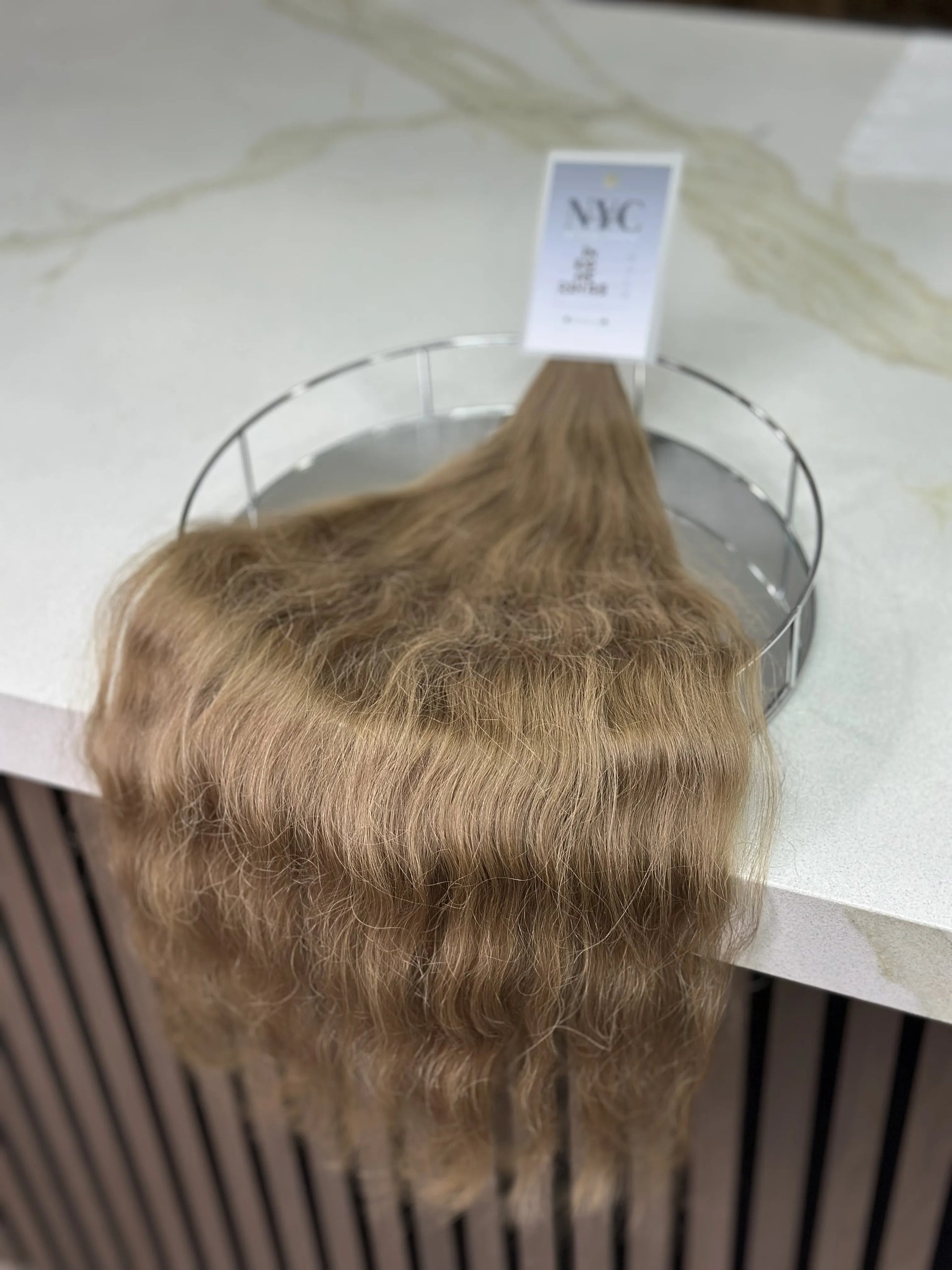 K-tip Slavic hair, colored, wavy 24 inch, 1115gr, 210str