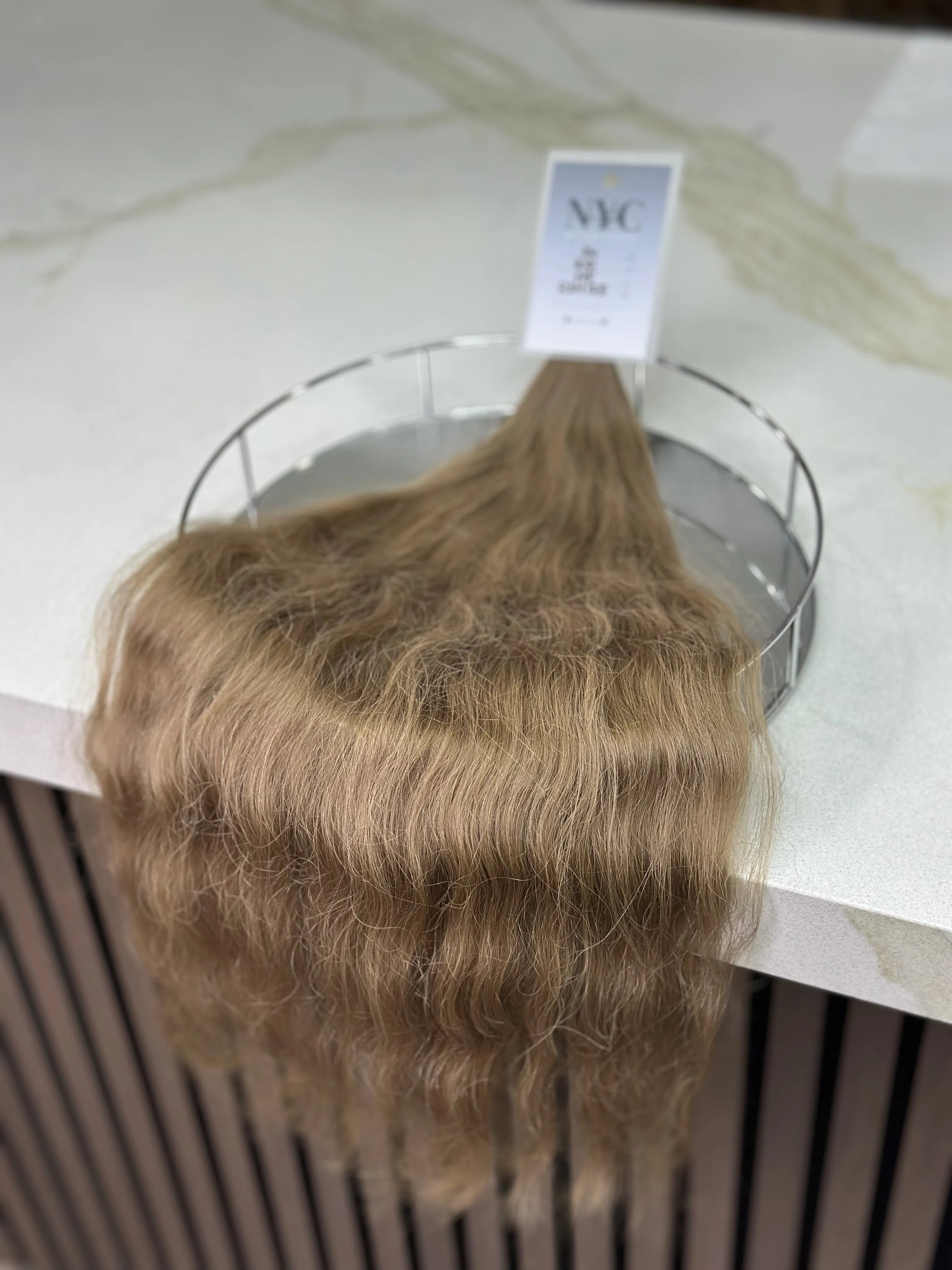 K-tip Slavic hair, colored, wavy 24 inch, 1115gr, 210str - LUXHAIRNYCSHOP