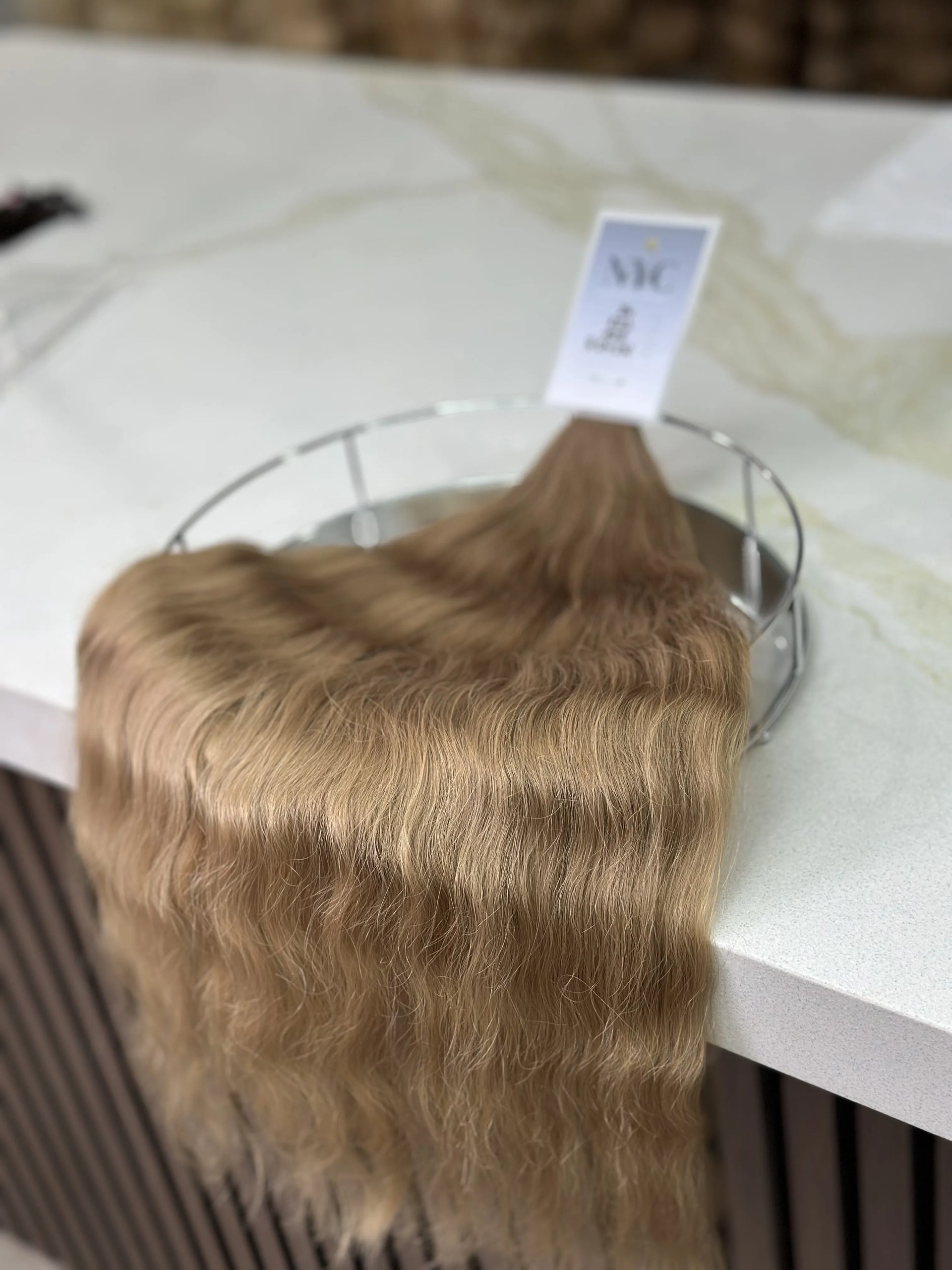 K-tip Slavic hair, colored, wavy 24 inch, 109gr, 203str