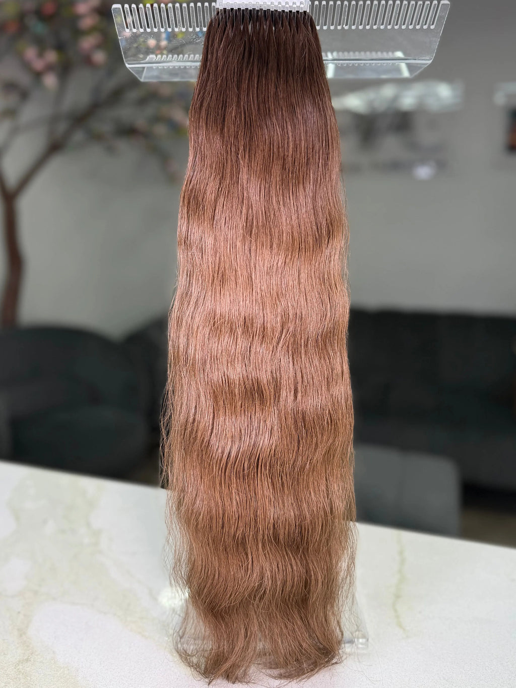 K-Tip Slavic Hair Bundle – Mixed Colors, Straight/Wavy LUXHAIRNYCSHOP