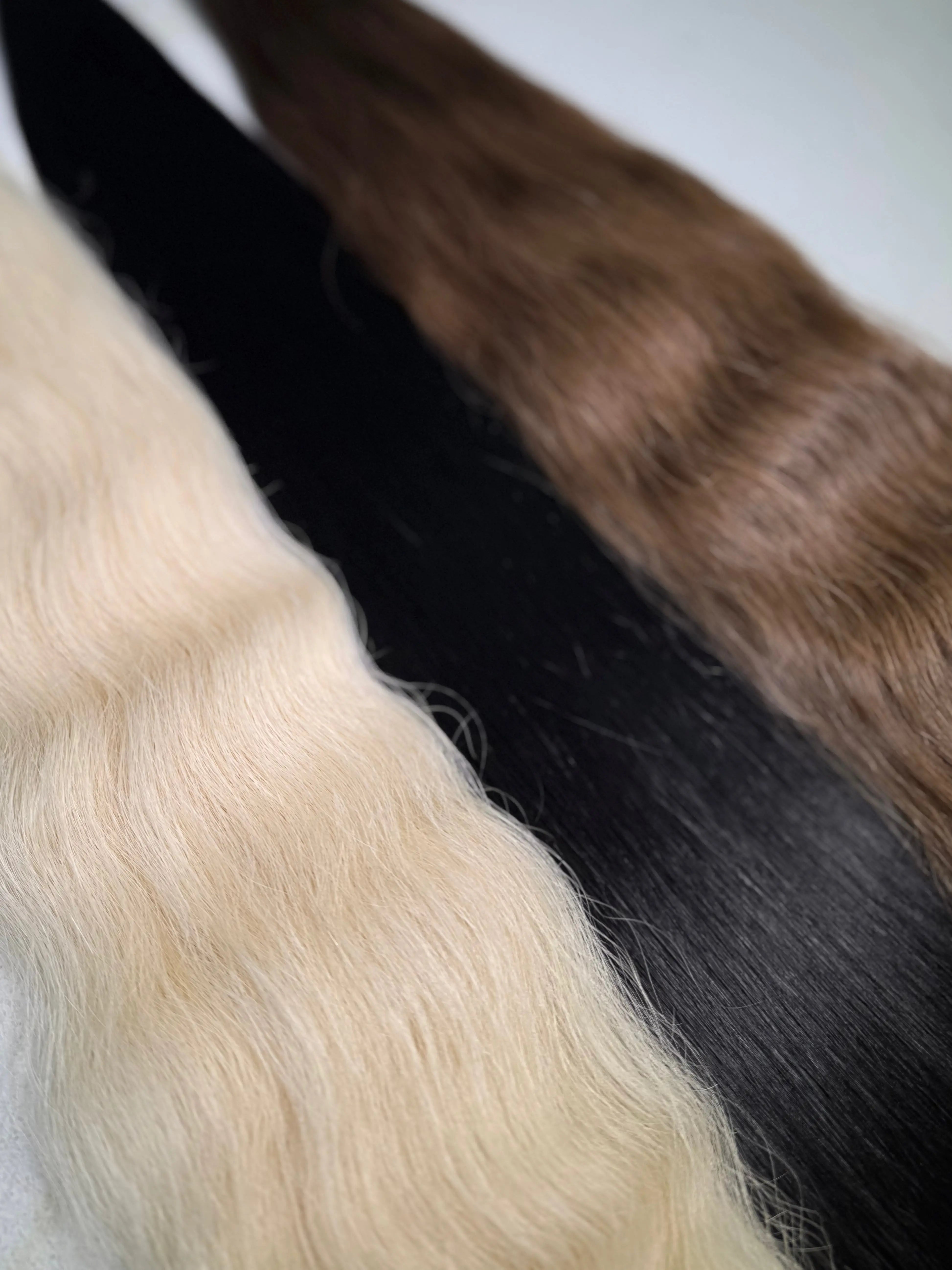 K-Tip Slavic Hair Bundle – Mixed Colors, Straight/Wavy LUXHAIRNYCSHOP