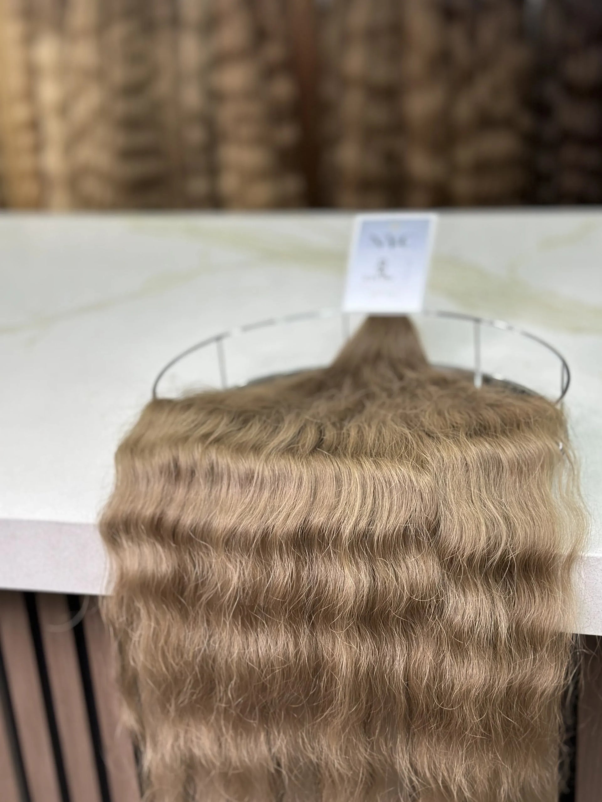 K-tip Slavic hair, colored, wavy 24 inch, 96gr, 172str