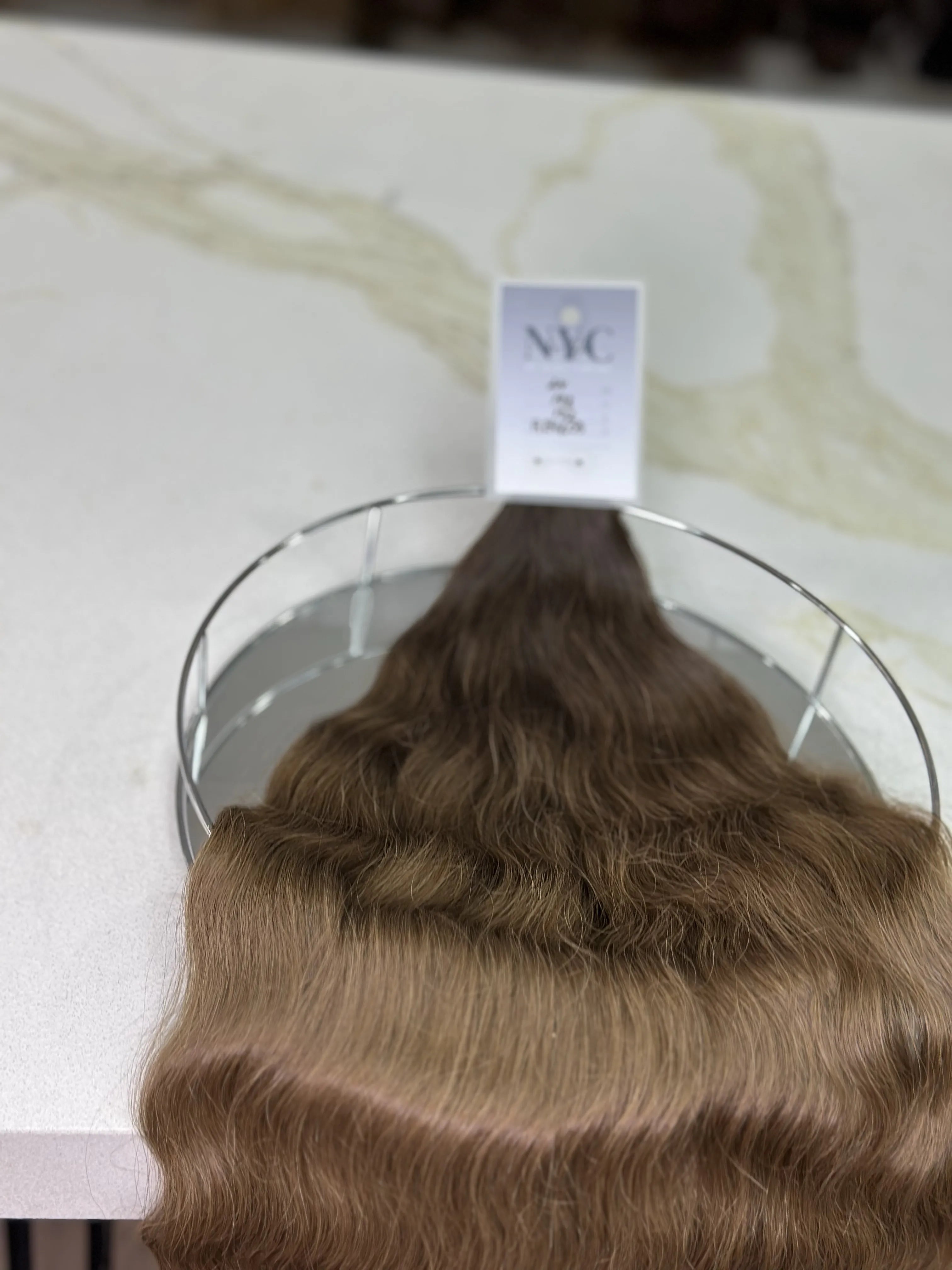 K-tip Slavic hair, colored, wavy 24 inch, 132gr, 198str - LUXHAIRNYCSHOP