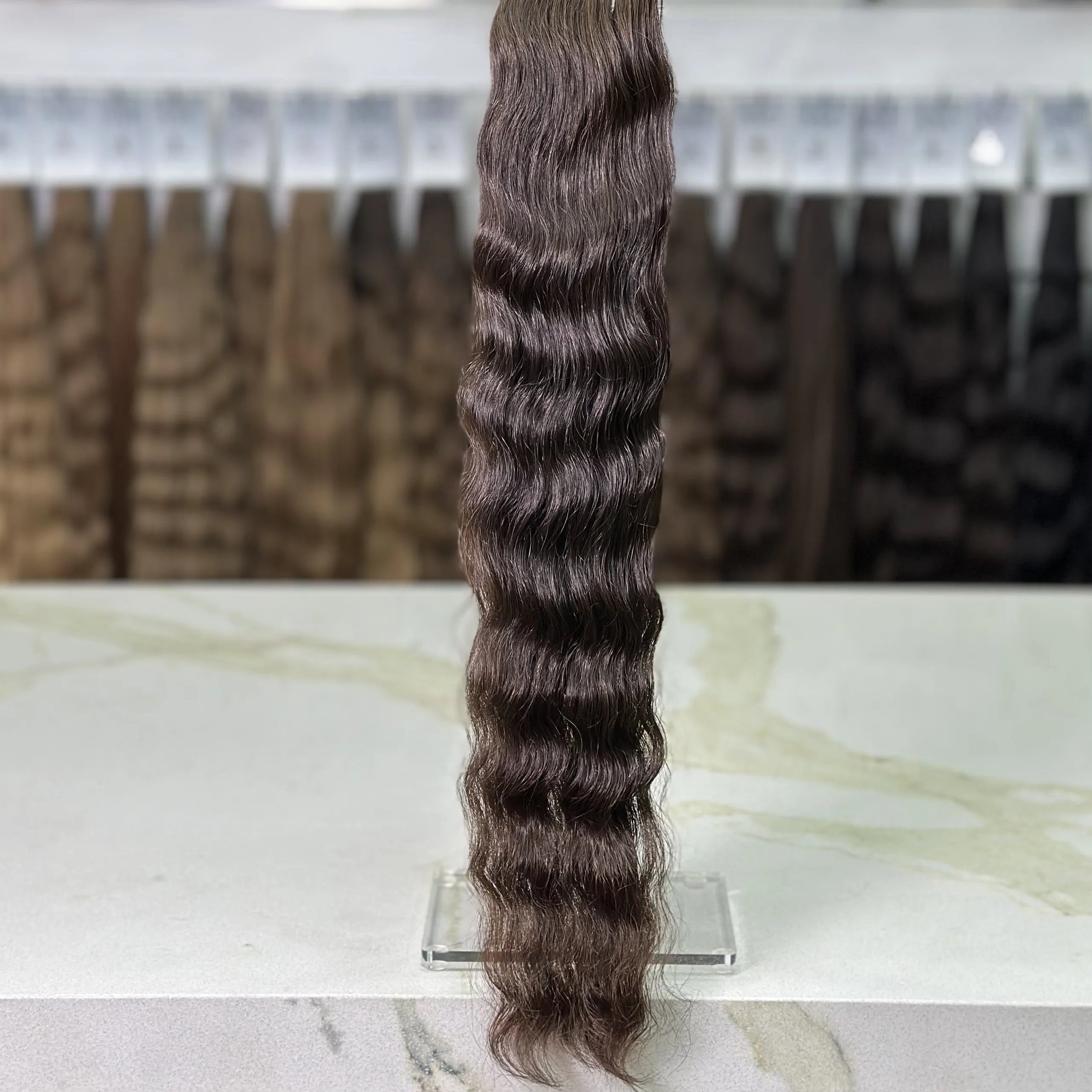 K-tip Slavic hair, colored, wavy 24 inch, 120gr, 221str - LUXHAIRNYCSHOP