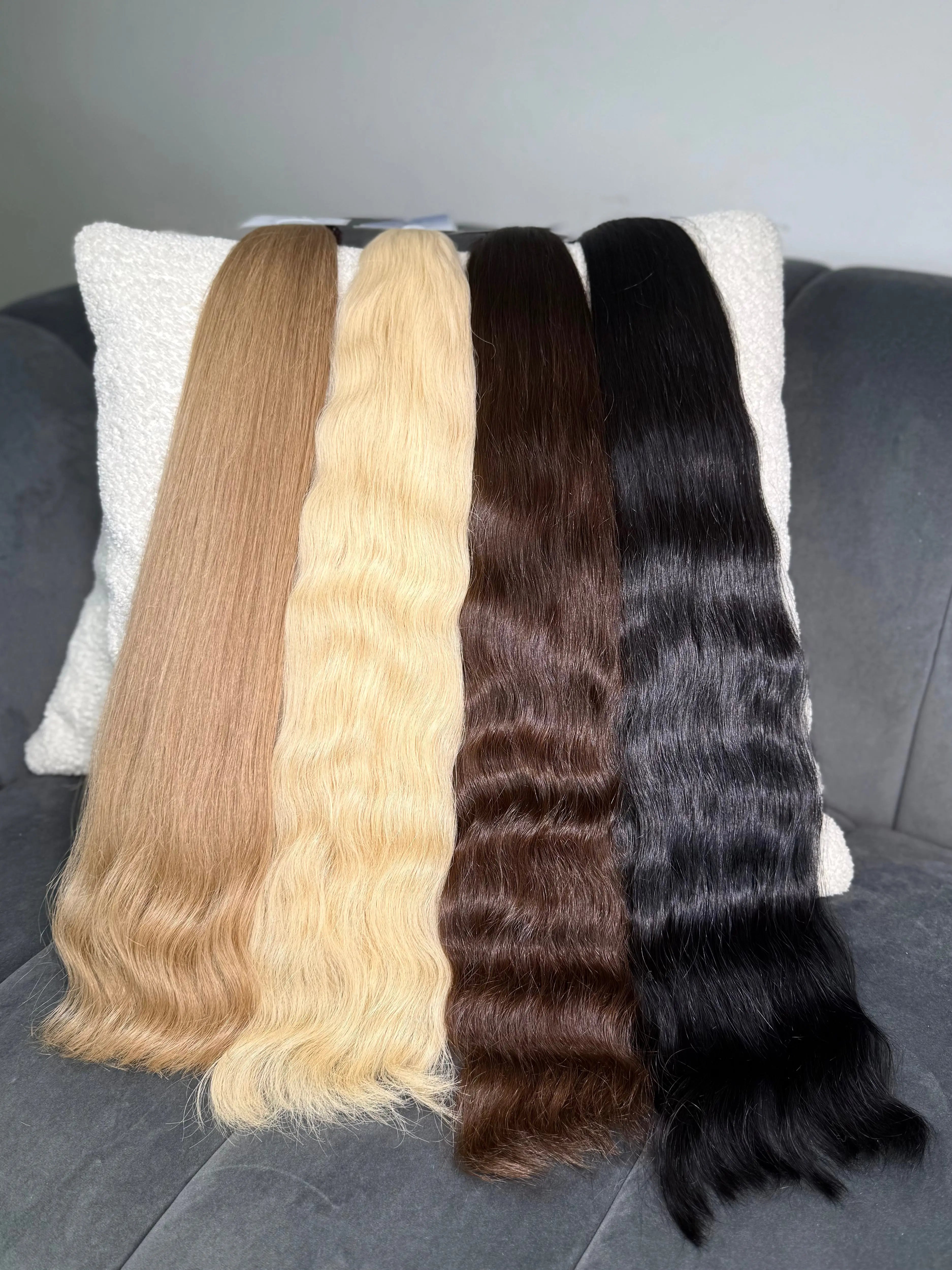 K-tip Slavic Hair Bundle - 4 Pieces, 524gr Total LUXHAIRNYCSHOP