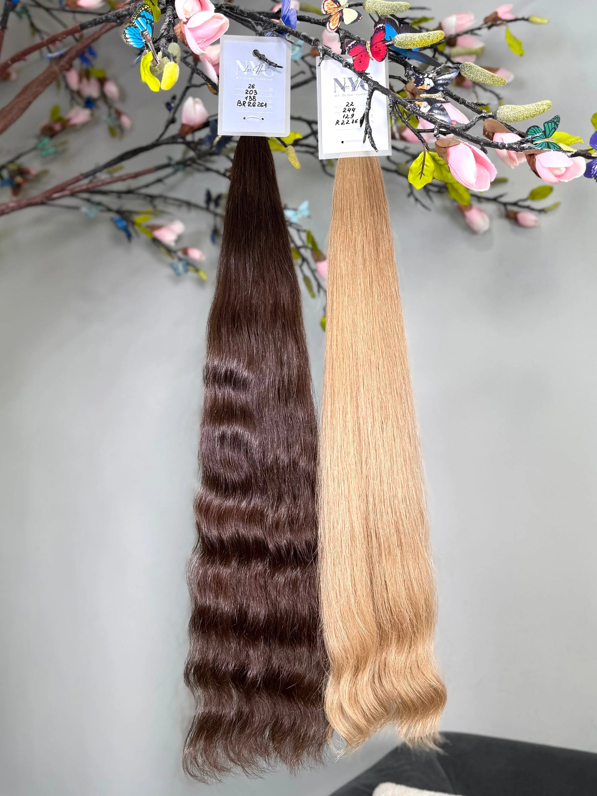 K-tip Slavic Hair Bundle - 4 Pieces, 524gr Total LUXHAIRNYCSHOP