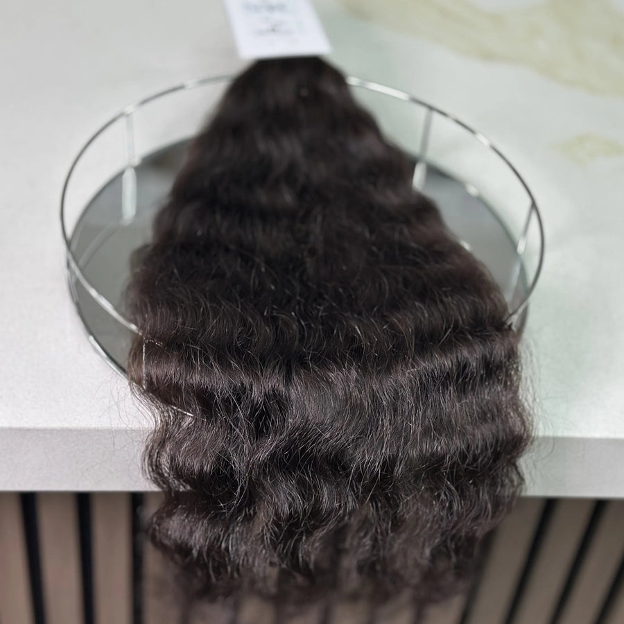 K-tip Slavic hair, colored, curly 22 inch, 86gr, 170str