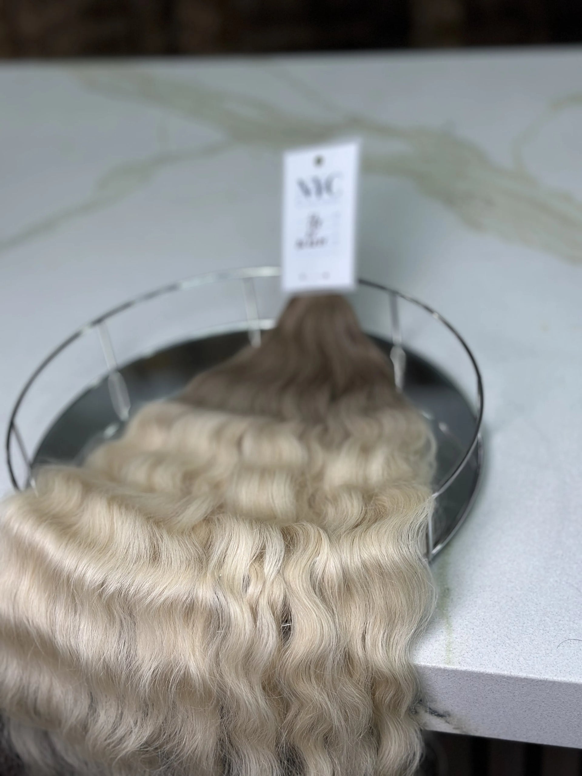 K-tip Slavic hair, colored, wavy 22 inch, 95gr, 189str