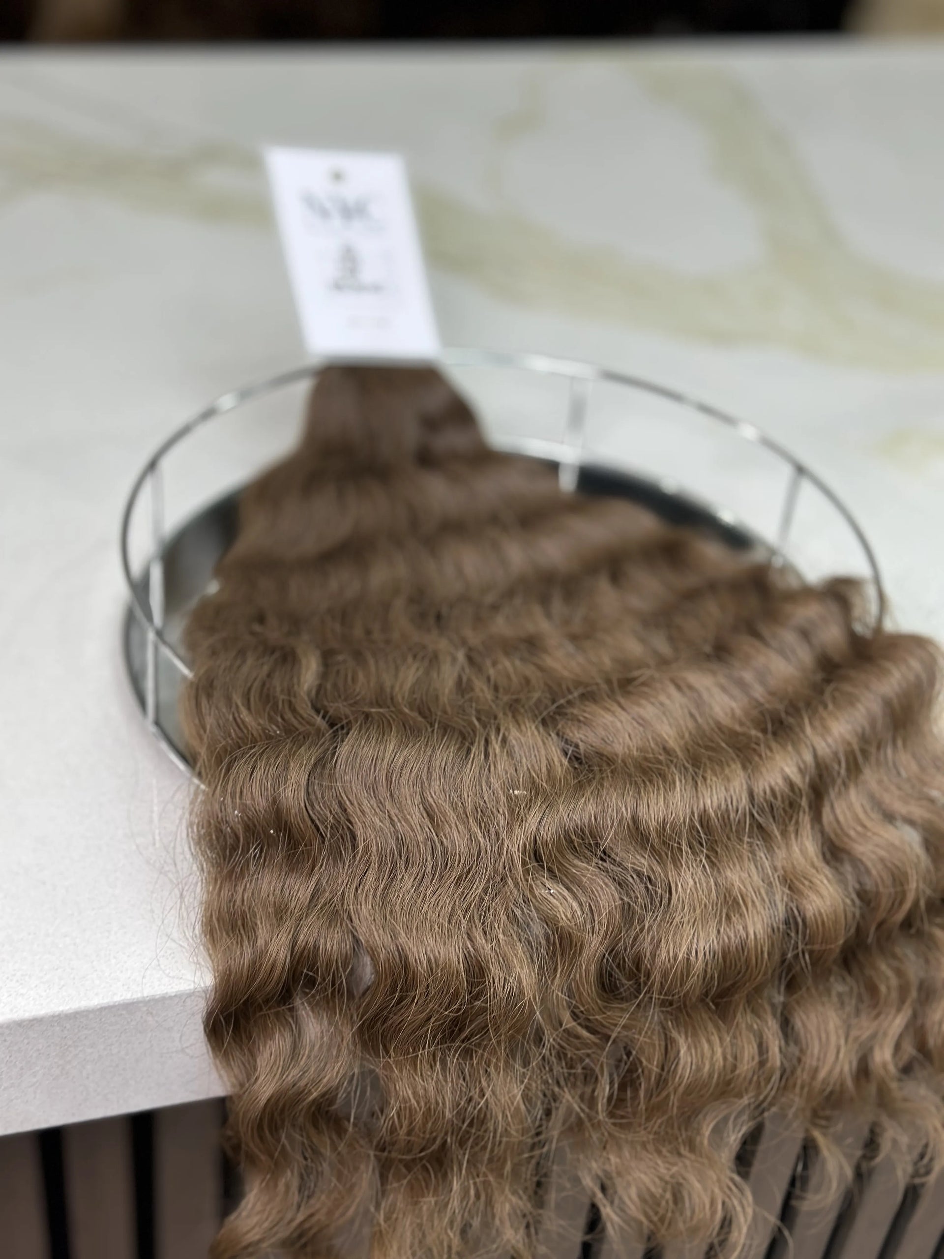 K-tip Slavic hair, colored, curly 20 inch, 146gr, 258str