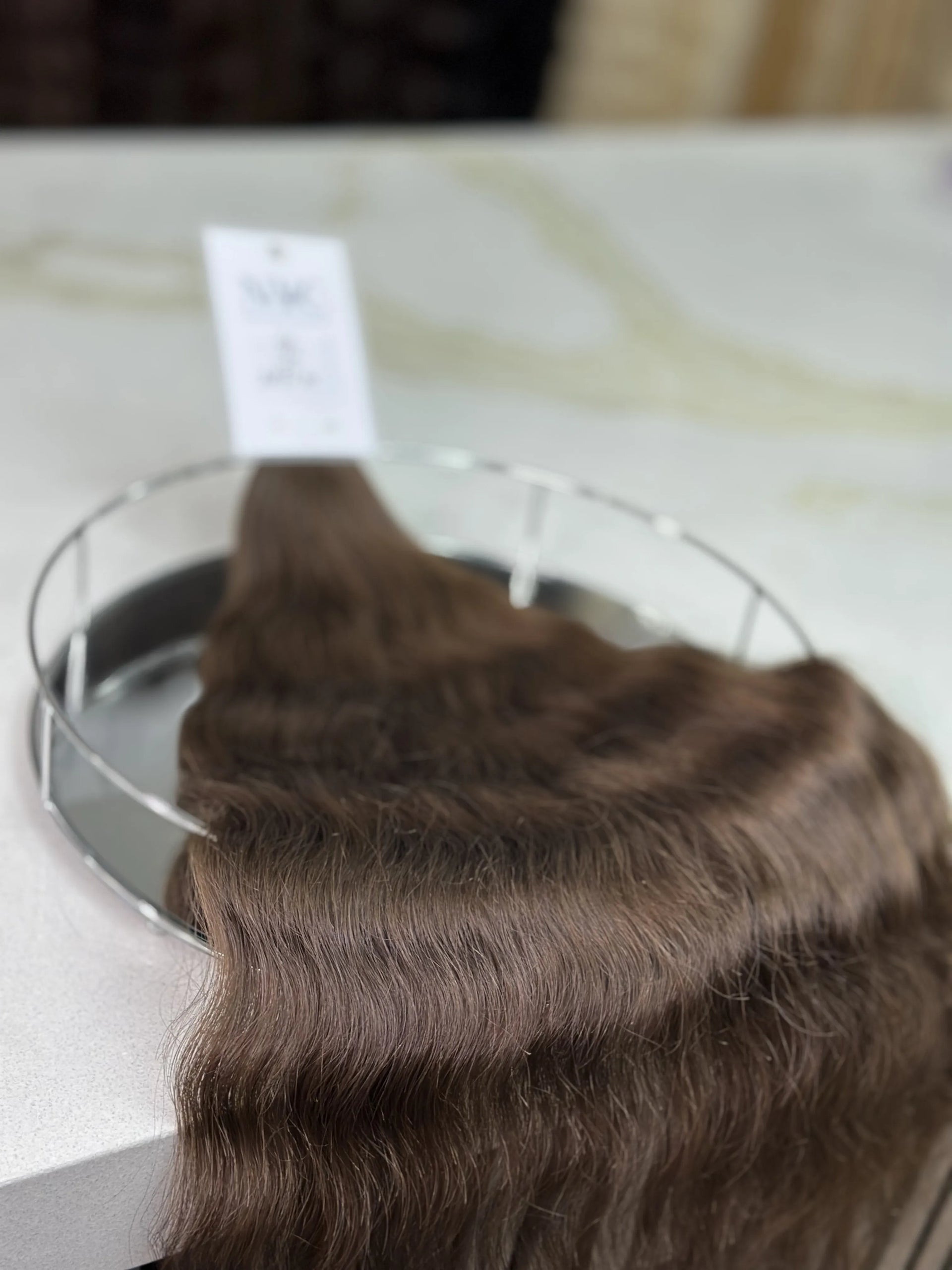 K-tip Slavic hair, colored, curly 22 inch, 103gr, 172str