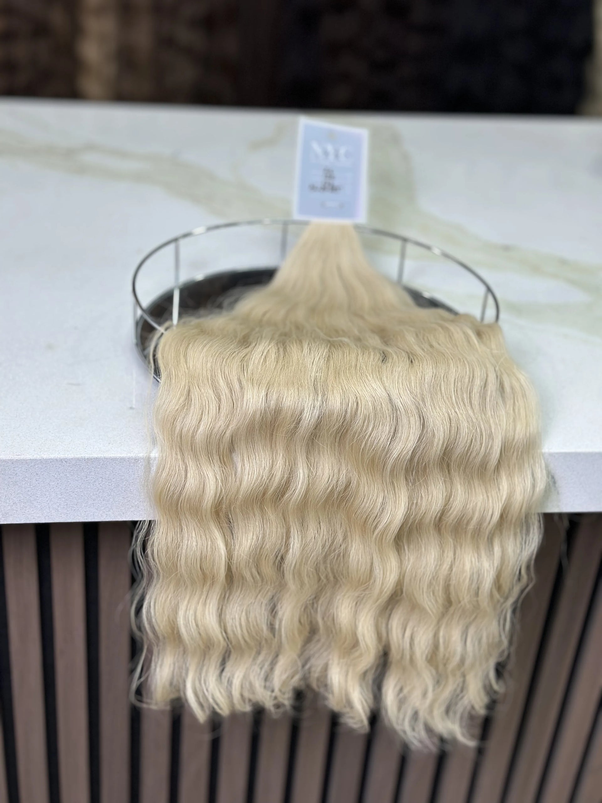 K-tip Slavic hair, colored, wavy 26 inch, 136gr, 186str