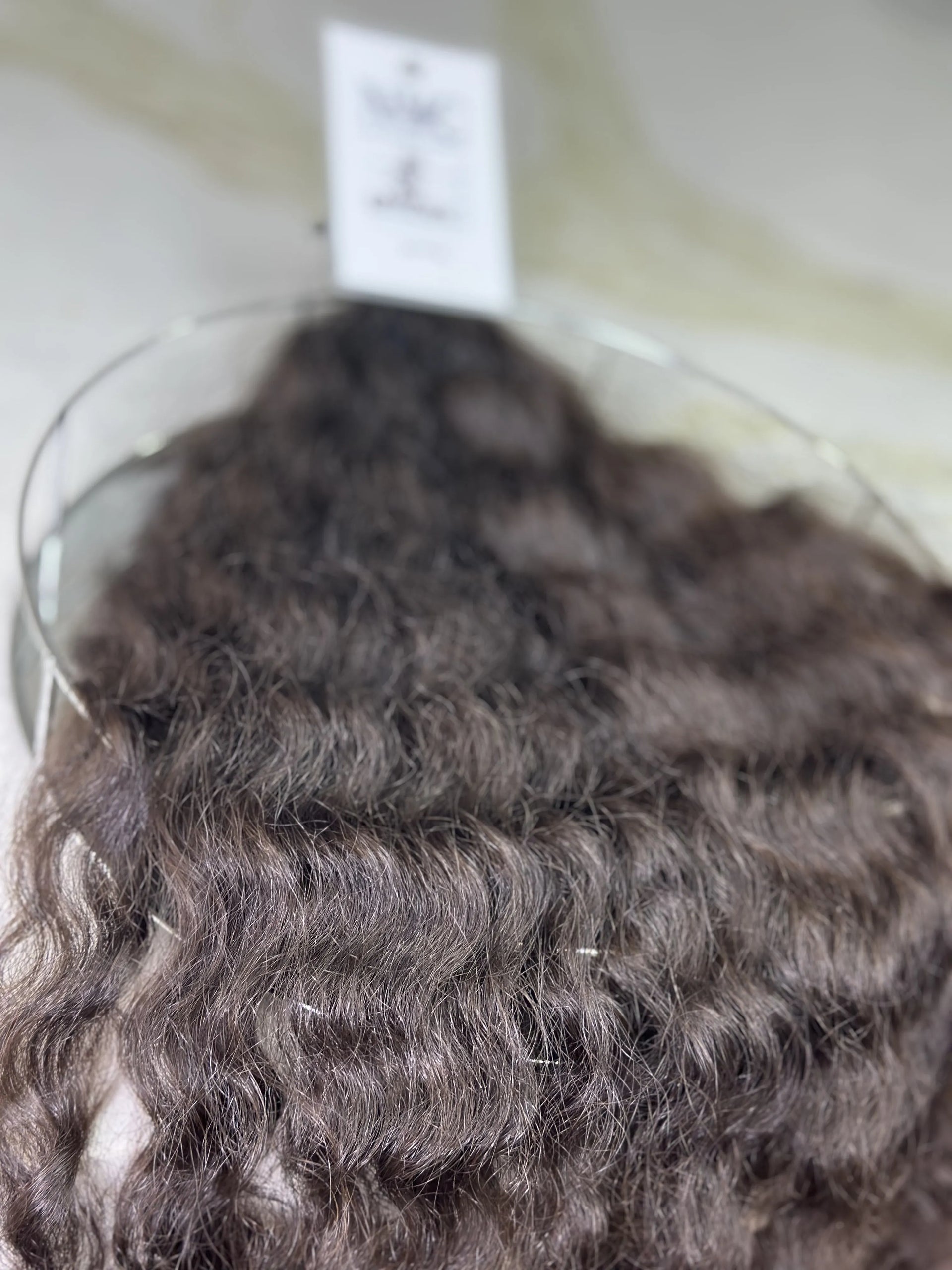 K-tip Slavic hair, colored, curly 22 inch, 118gr, 243str