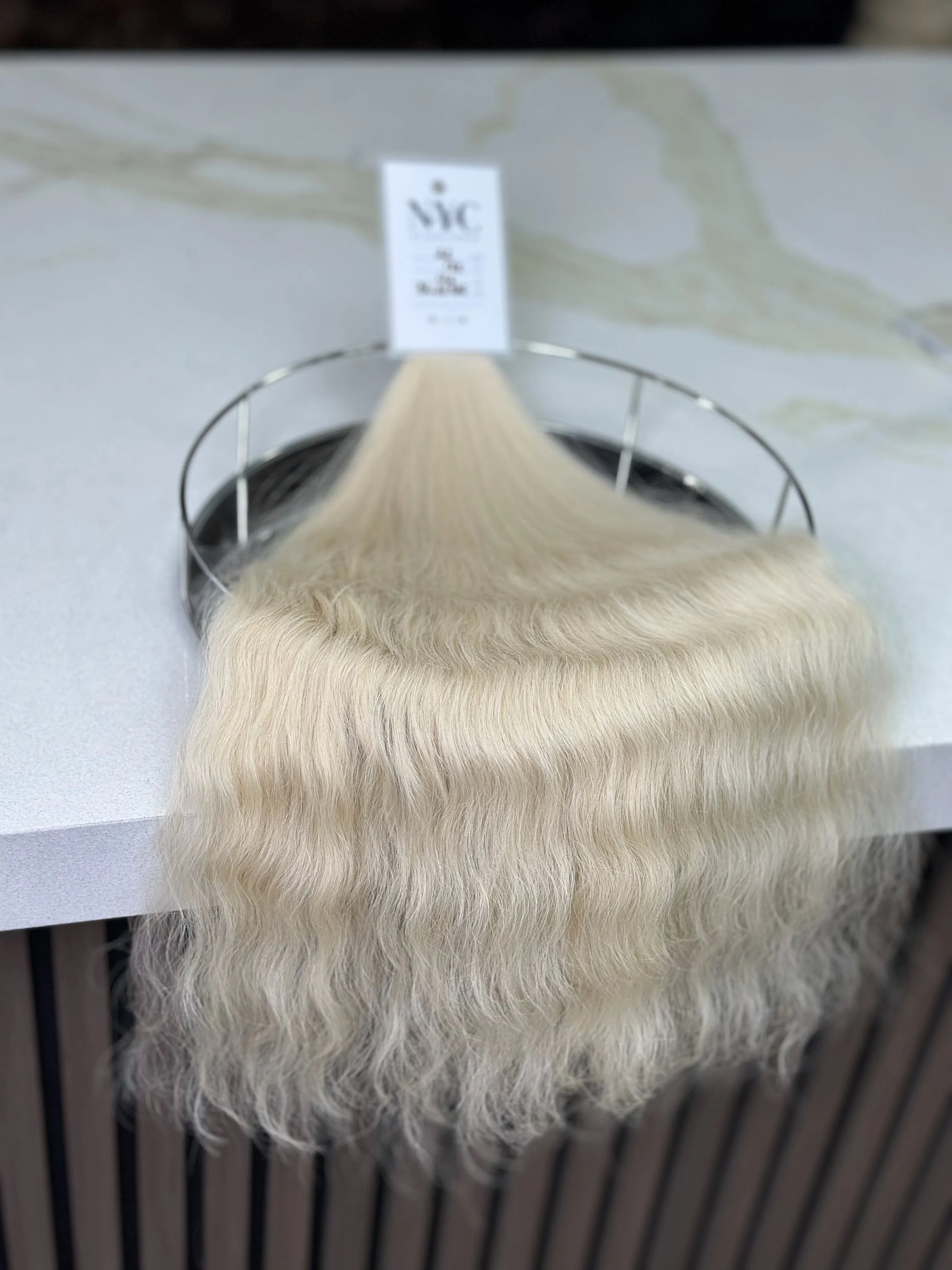 K-tip Slavic hair, colored, wavy 22 inch, 126gr, 188str