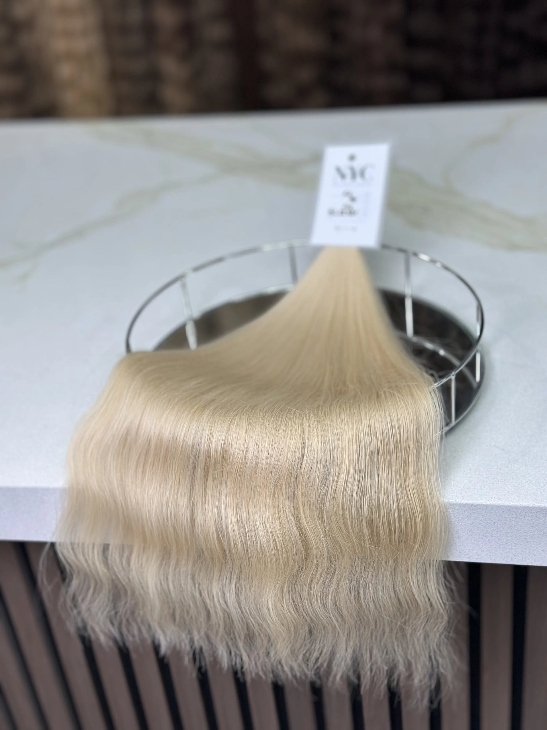 K-tip Slavic hair, colored, wavy 22 inch, 116gr, 191 str