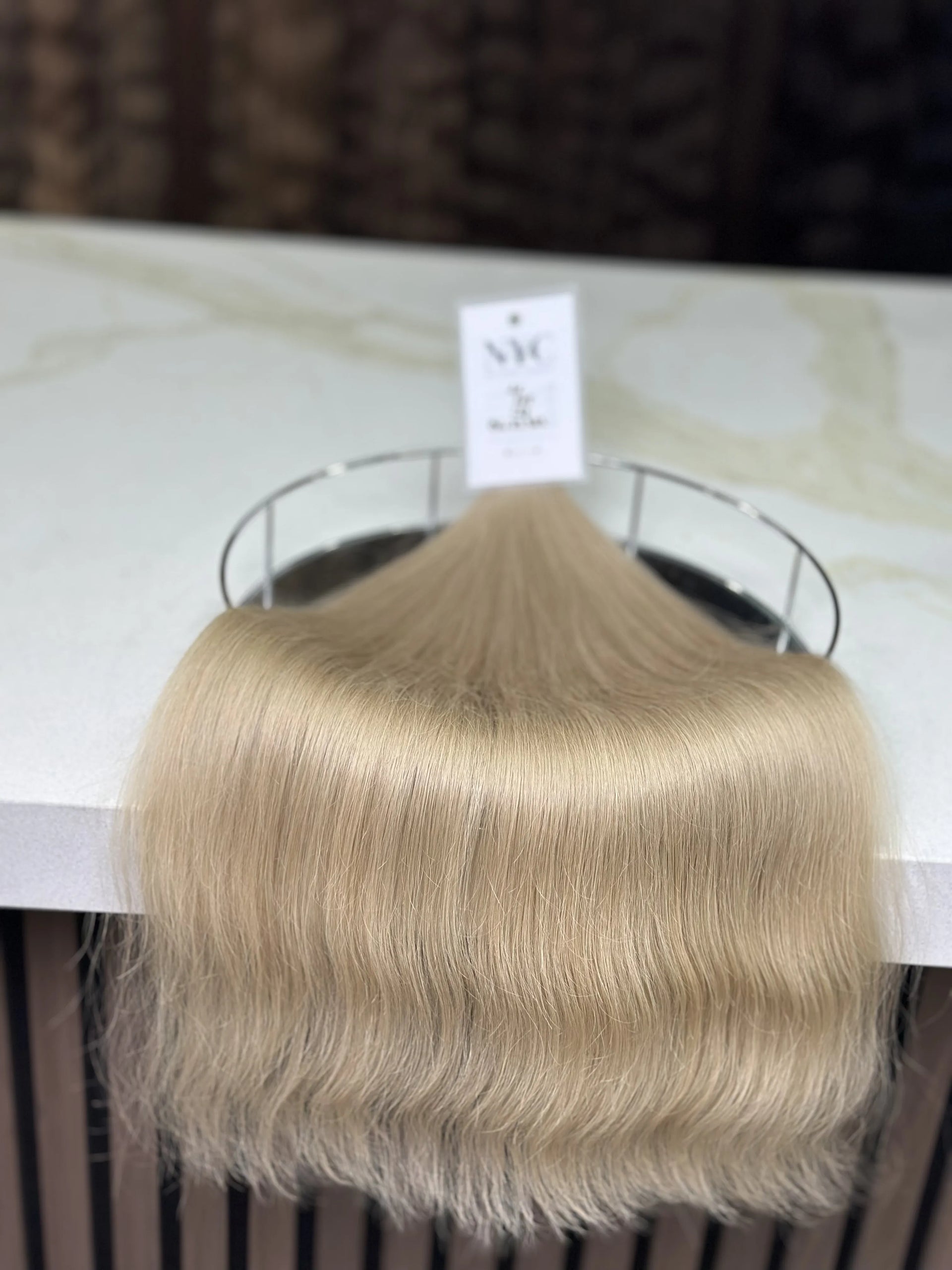 K-tip Slavic hair, colored, wavy 22 inch, 129gr, 205 str