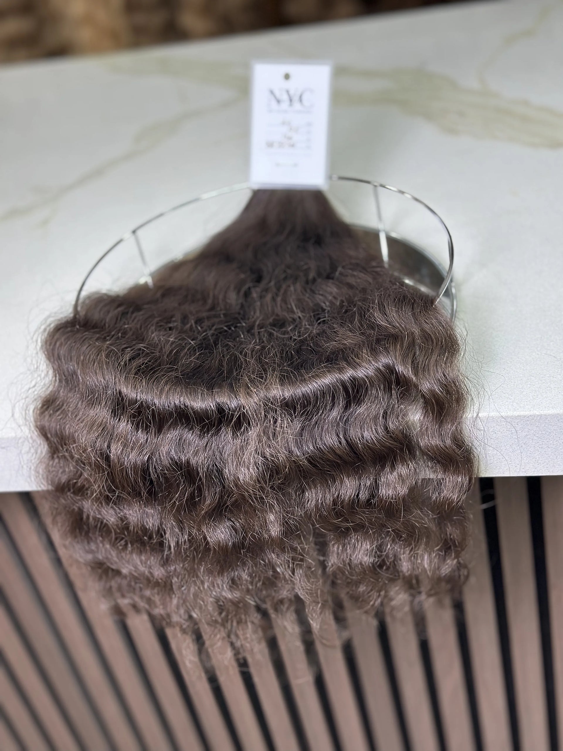 K-tip Slavic hair, colored, wavy 22 inch, 136gr, 175str