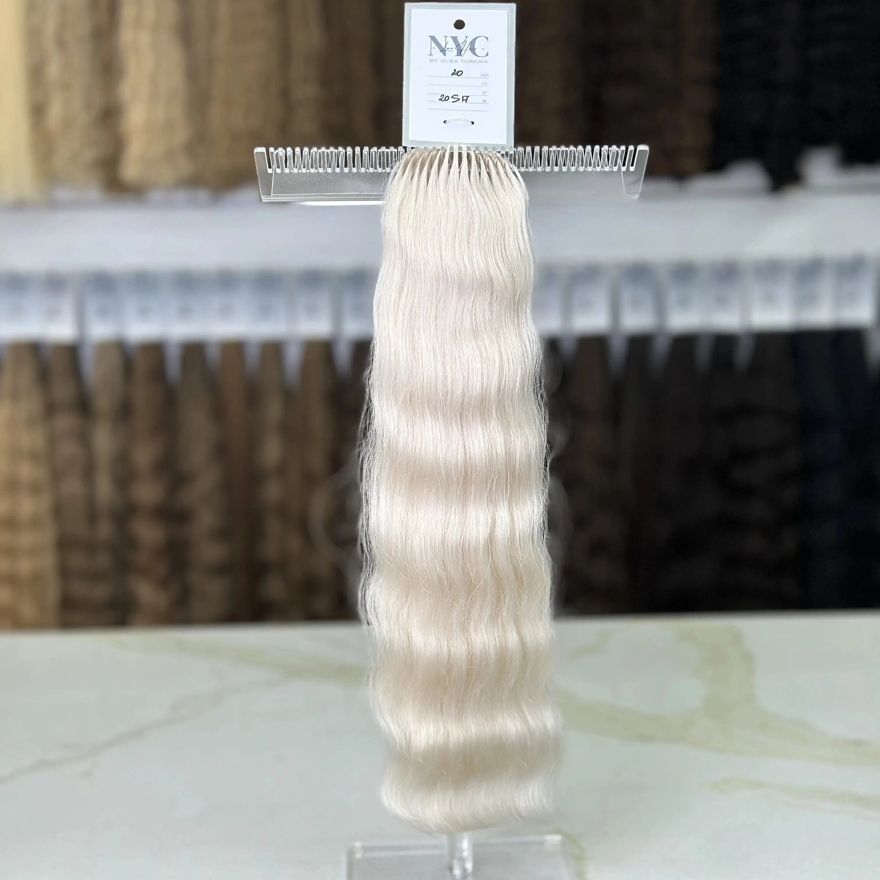 Bulk Slavic hair, colored ,wavy 20 inch: 69g - LUXHAIRNYCSHOP