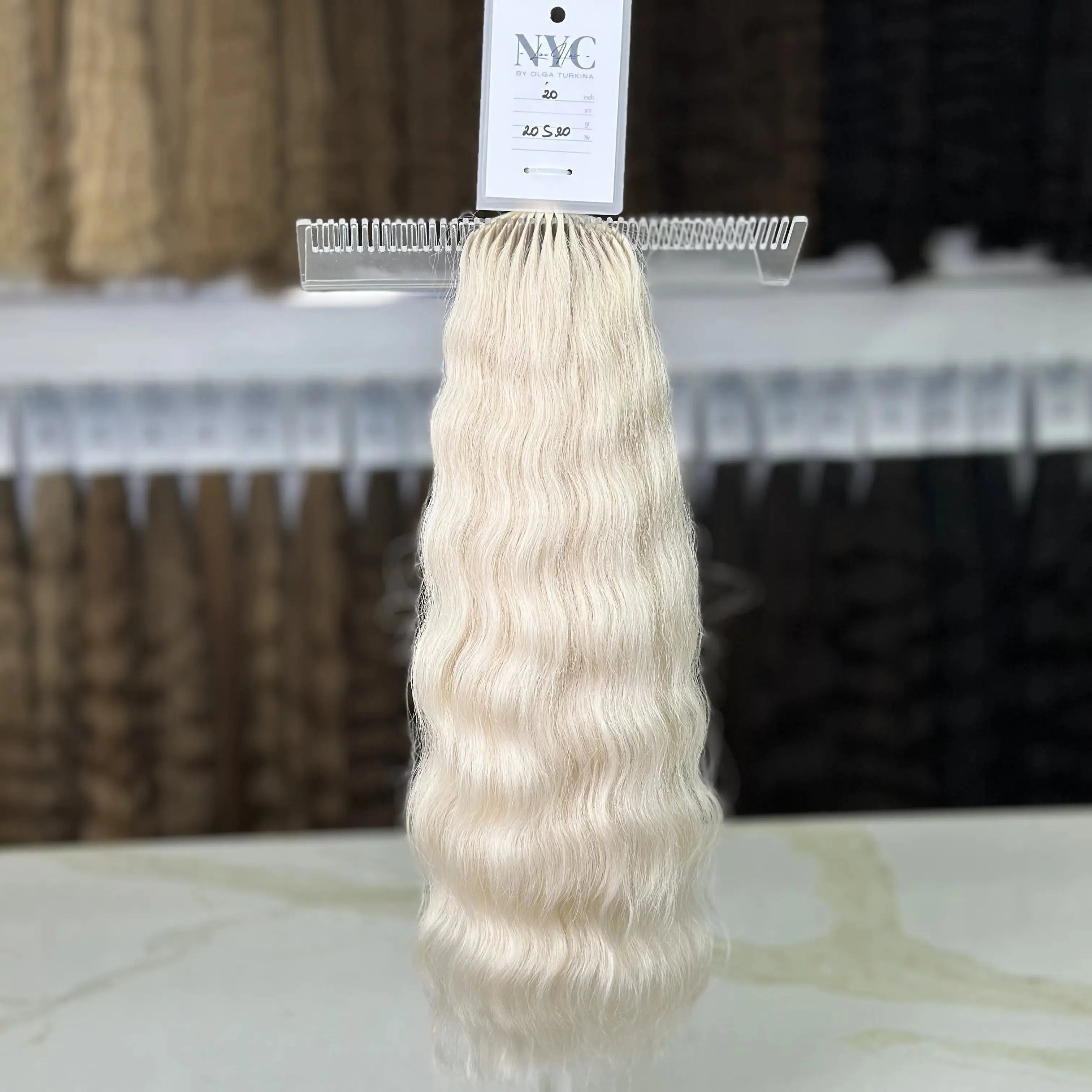 Bulk Slavic hair, colored ,wavy 20 inch: 98g - LUXHAIRNYCSHOP