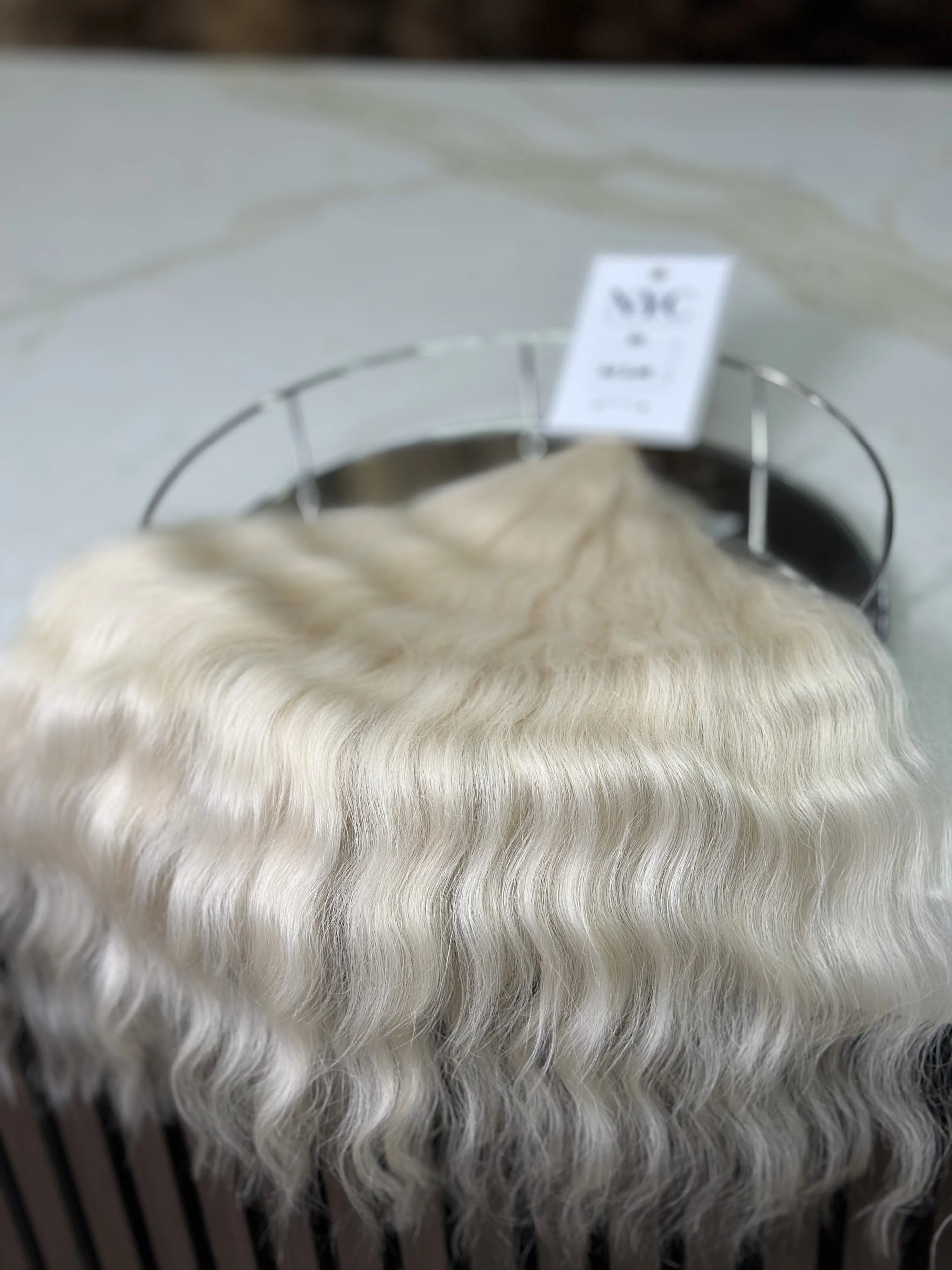 Bulk Slavic hair, colored ,wavy 20 inch: 98g