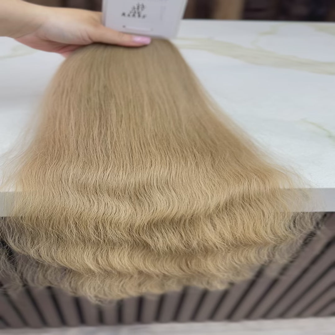 K-tip Slavic hair, colored, wavy 22 inch, 130gr, 281 str