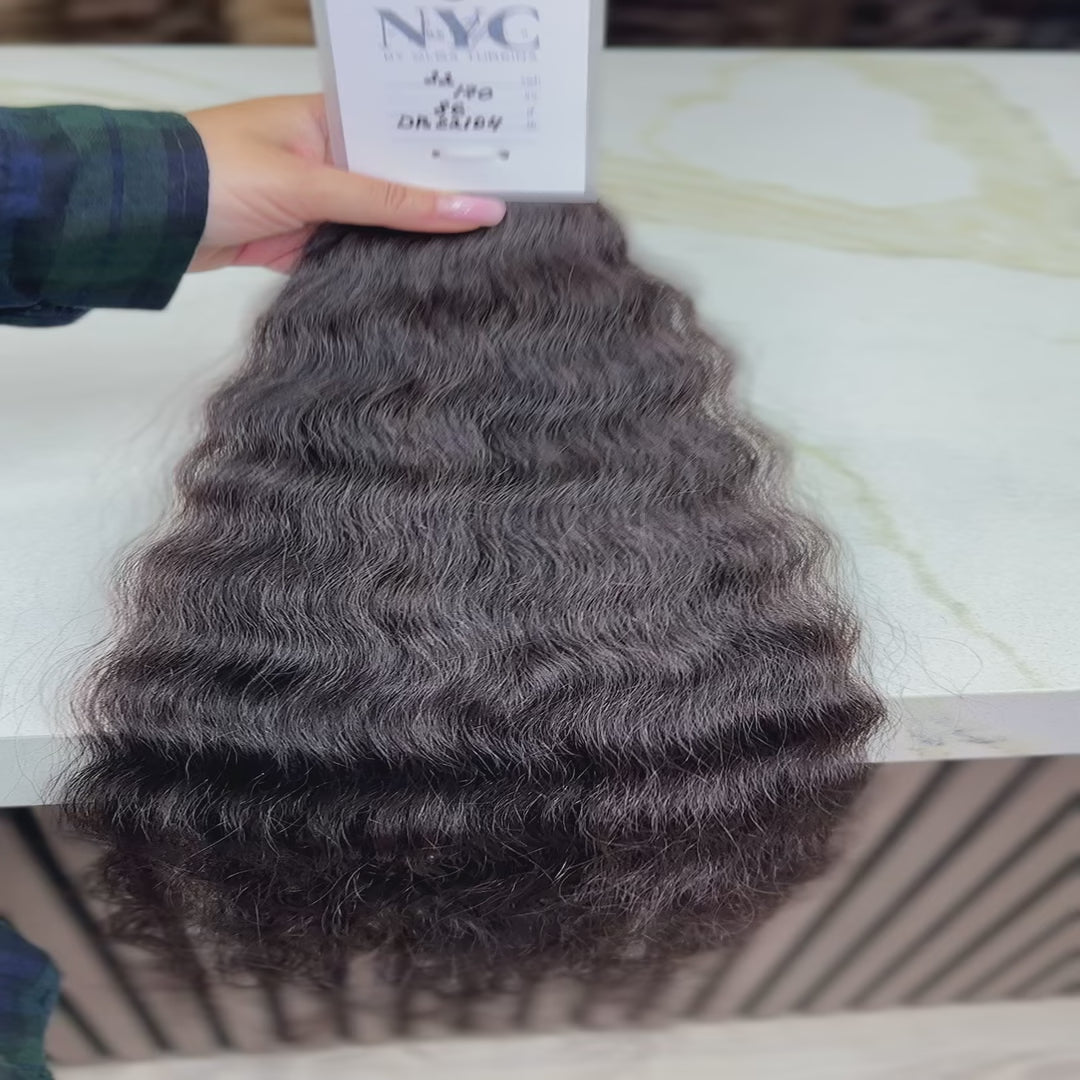 K-tip Slavic hair, colored, curly 22 inch, 86gr, 170str