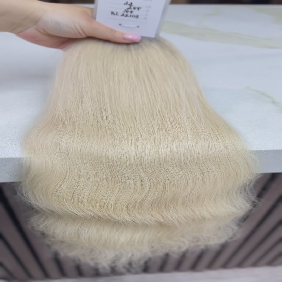 K-tip Slavic hair, colored, wavy 22 inch, 135gr, 245 str