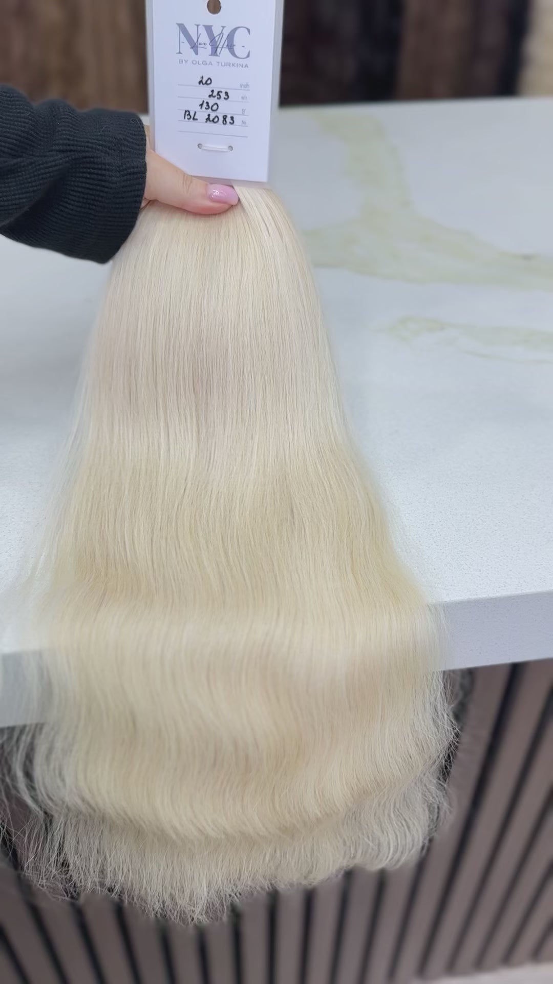 K-tip Slavic hair, colored, wavy 20 inch, 130gr, 253str