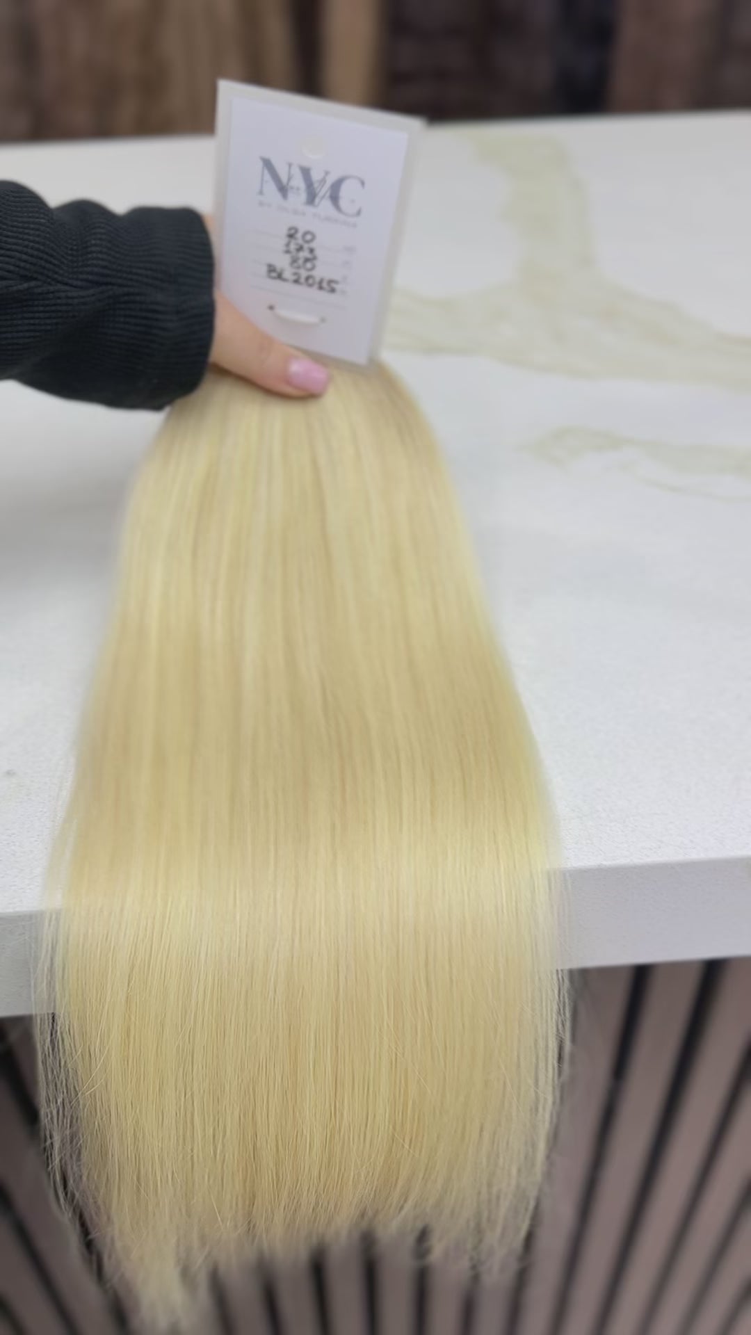 K-tip Slavic hair, colored, straight 20 inch, 80gr, 173 str