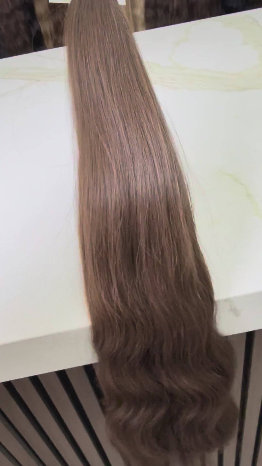  100% Russian Slavic wavy weft hair from a single donor. 