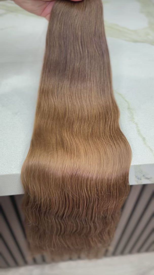 K-tip Slavic hair, colored, wavy 26 inch, 75gr, 140str