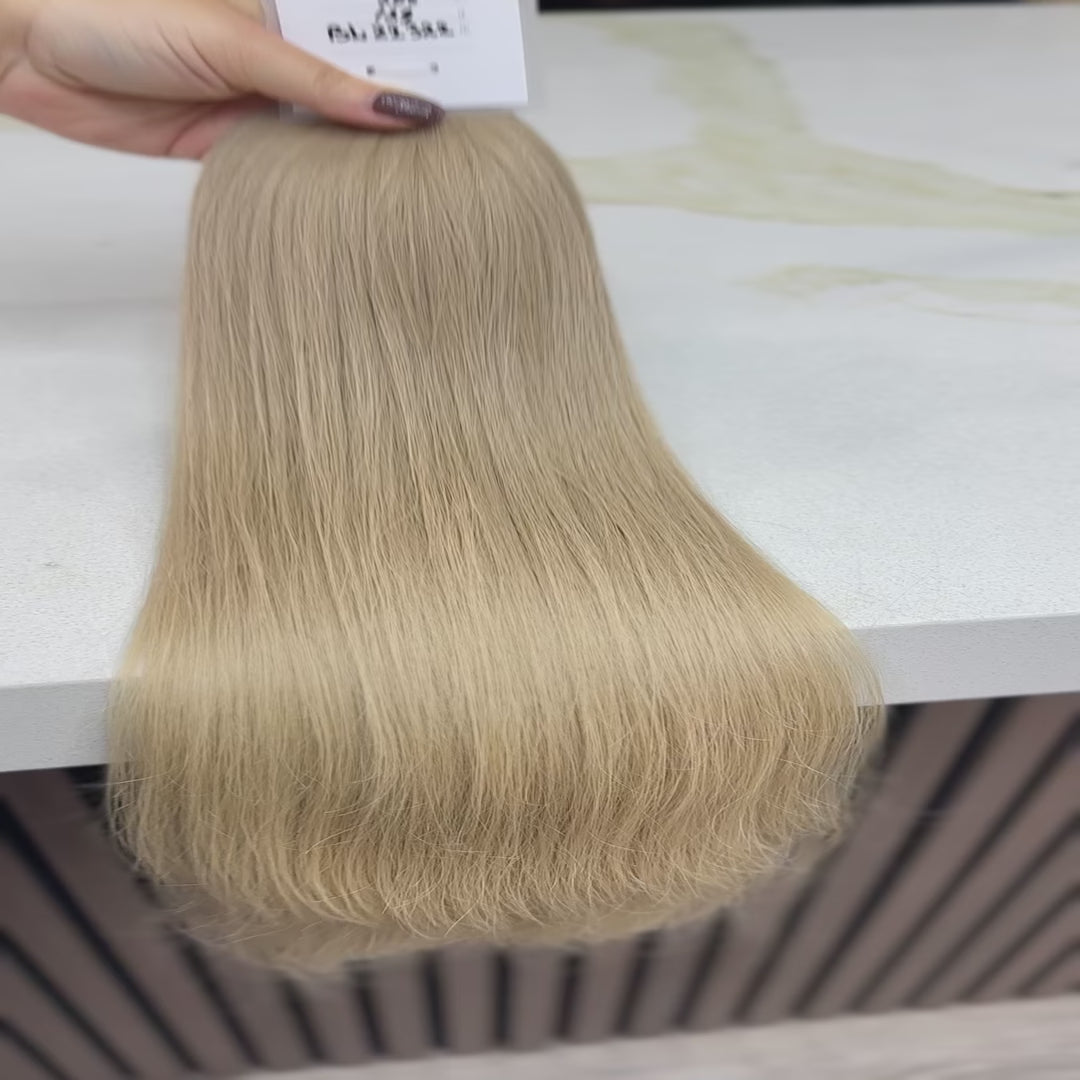 K-tip Slavic hair, colored, wavy 22 inch, 123gr, 205 str