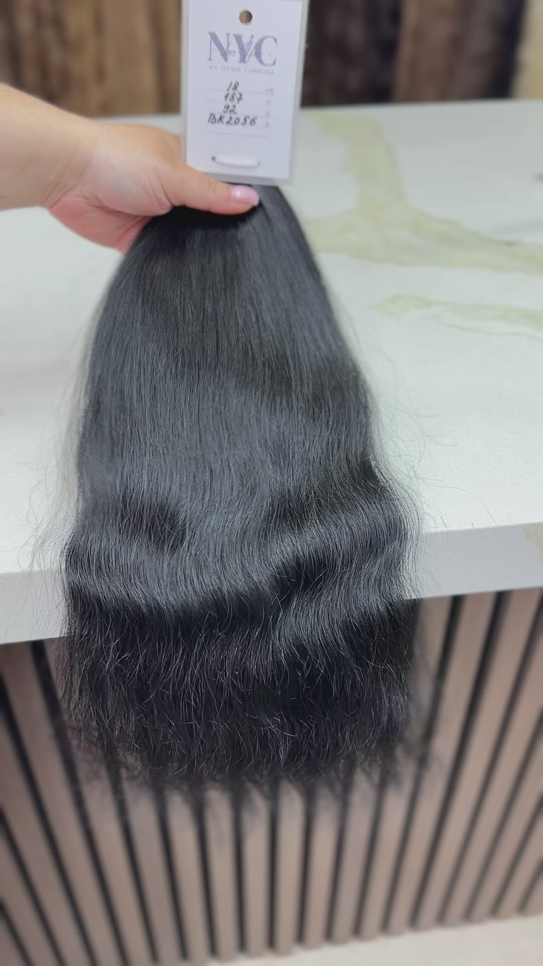 K-tip Slavic hair, colored, wavy 18 inch, 92gr, 187str