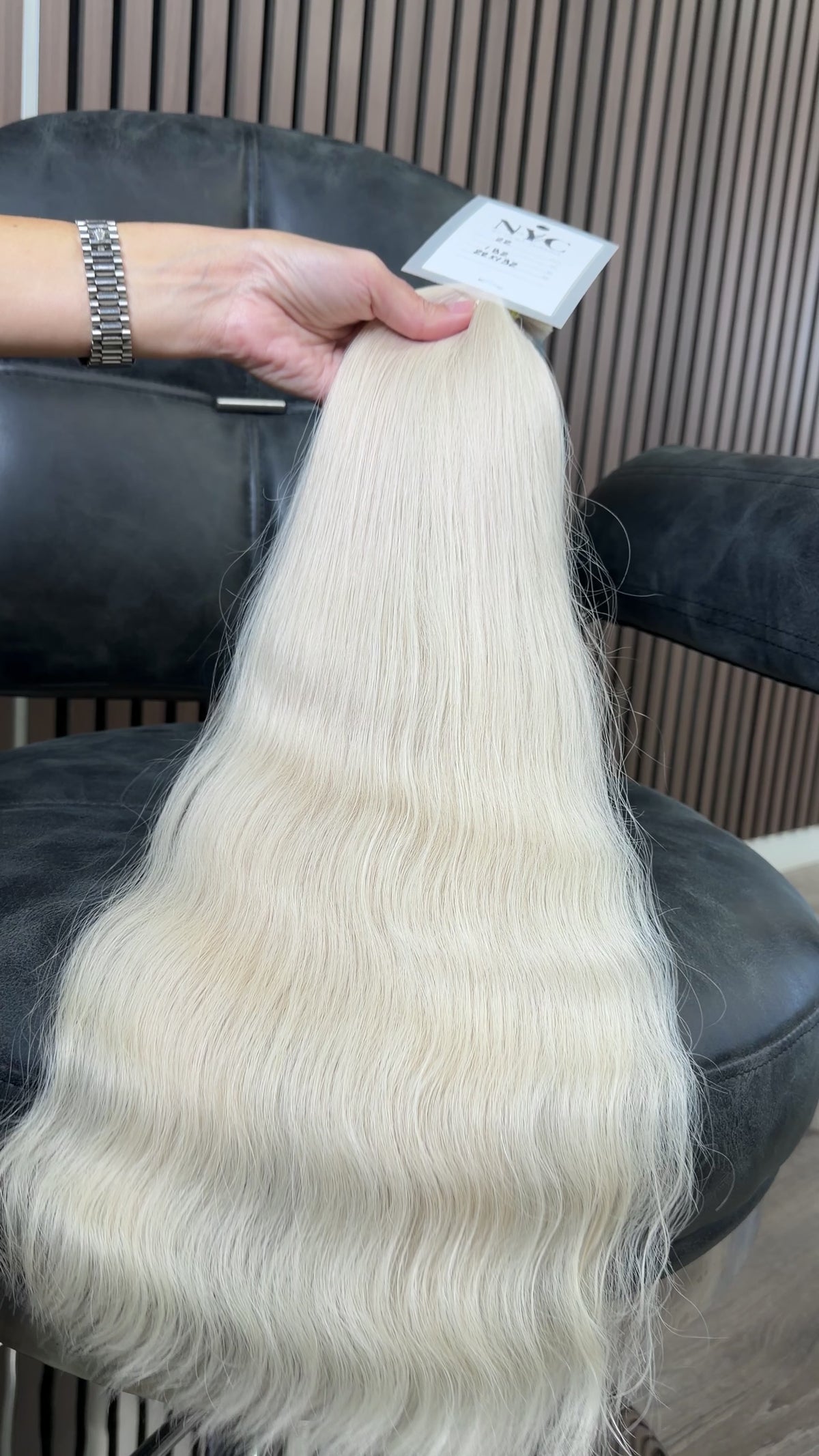 Premium Slavic Colored Hair – Blonde Wavy Bulk, 22 Inch, 132g