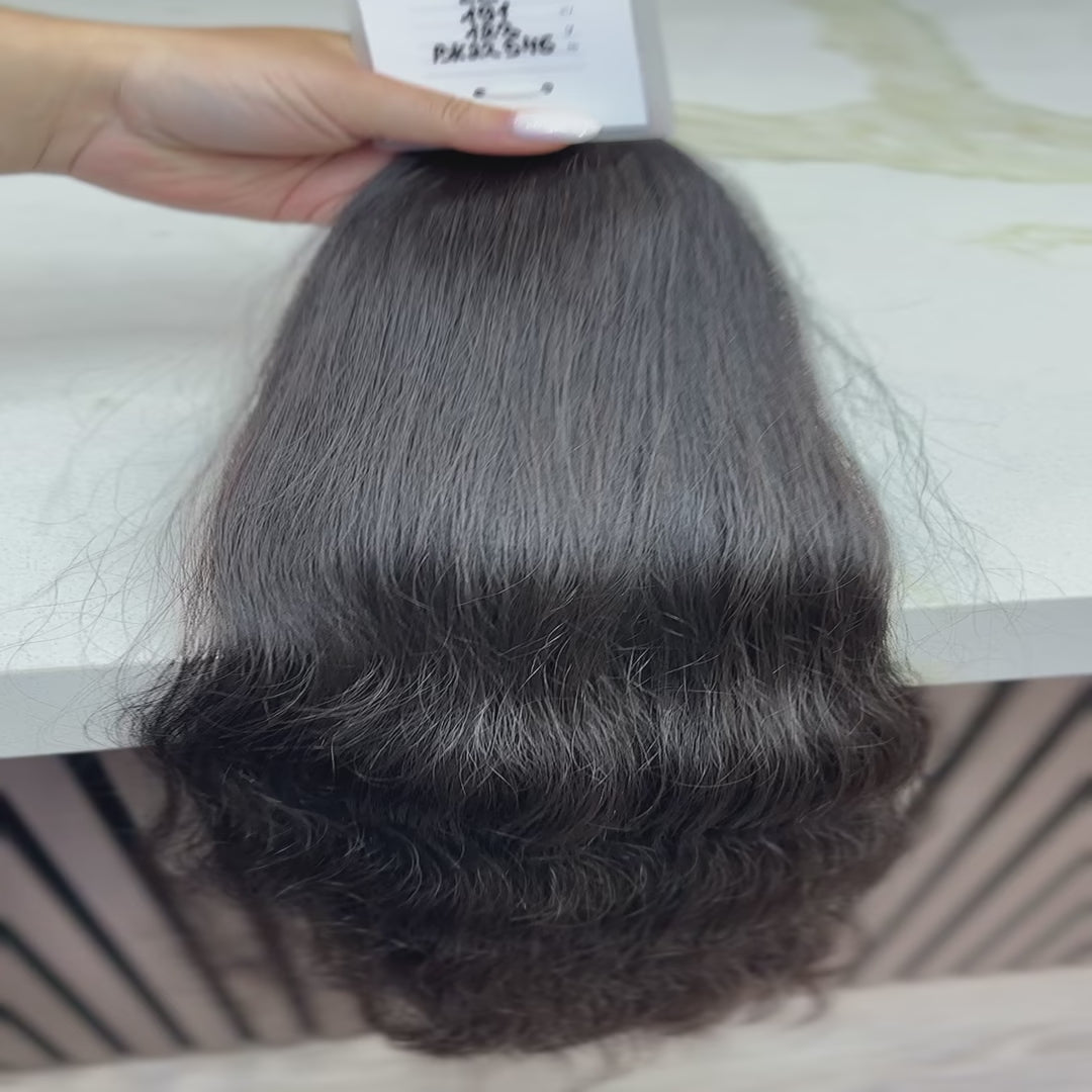 K-tip Slavic hair, colored, wavy 22 inch, 123gr, 191str