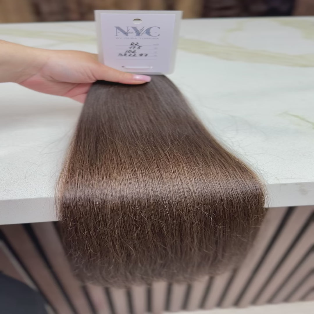 K-tip Slavic hair, colored, straight 22 inch, 100gr, 175str