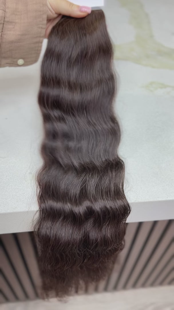 K-tip Slavic hair, colored, wavy 24 inch, 120gr, 221str