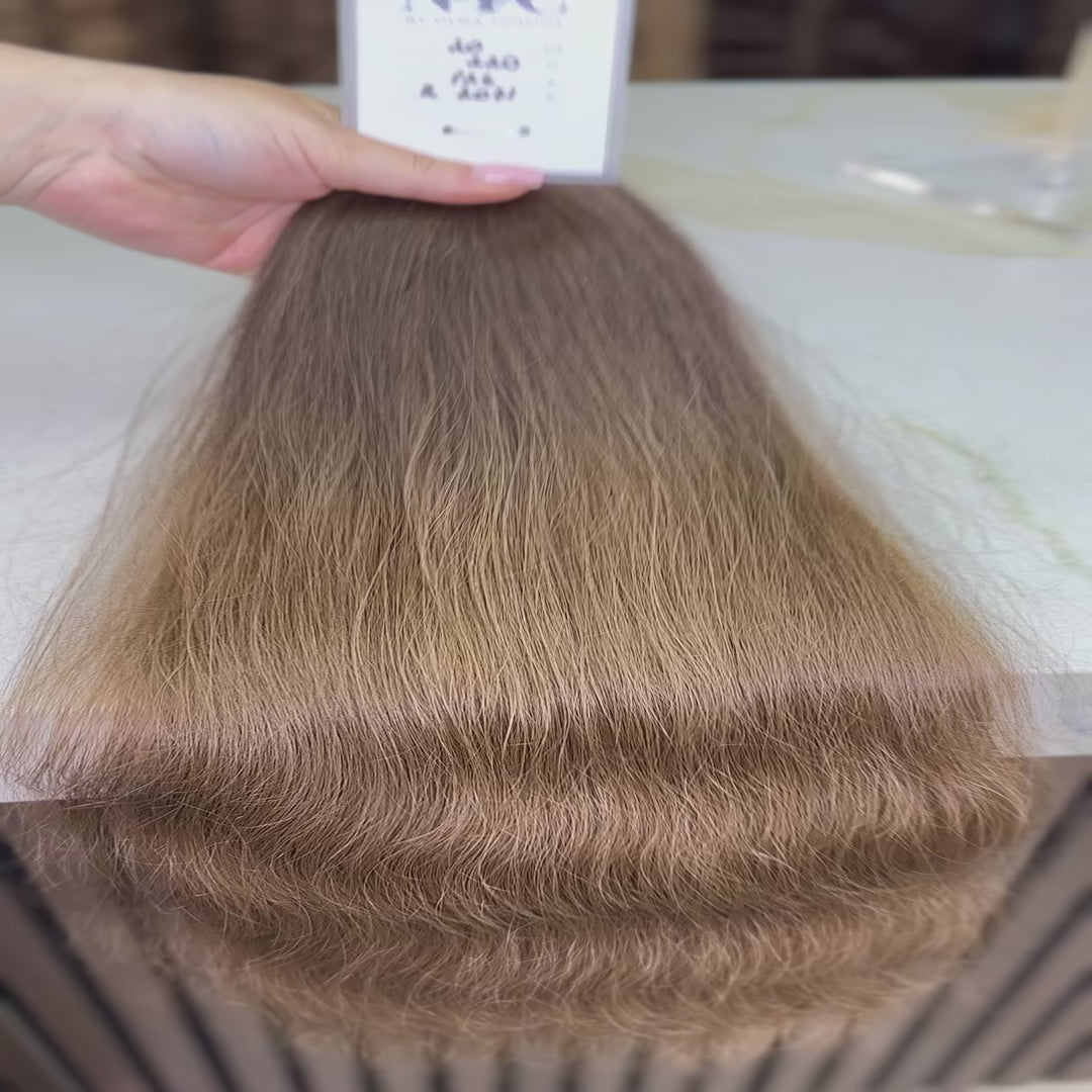 K-tip Slavic hair, colored, wavy 20 inch, 126gr, 220 str