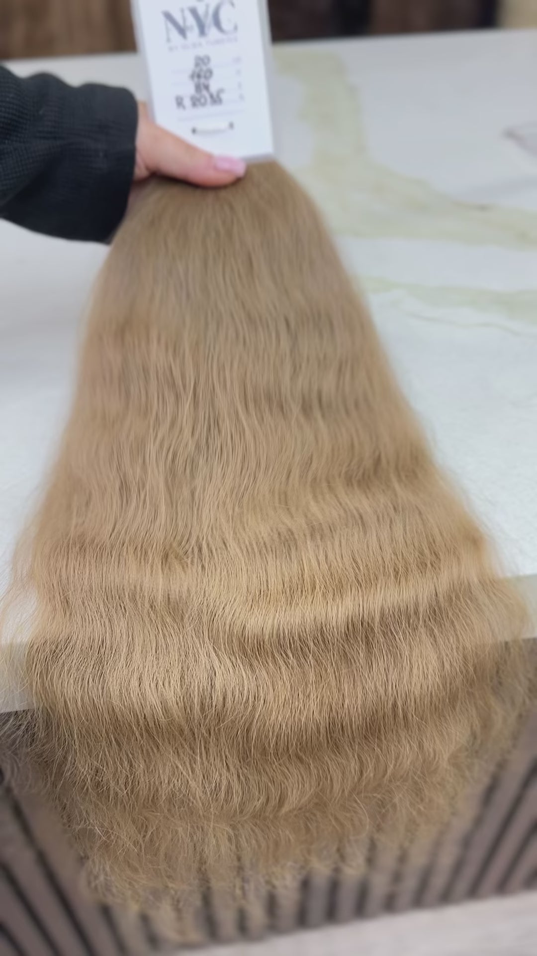 K-tip Slavic hair, colored, wavy 20 inch, 84gr, 160str