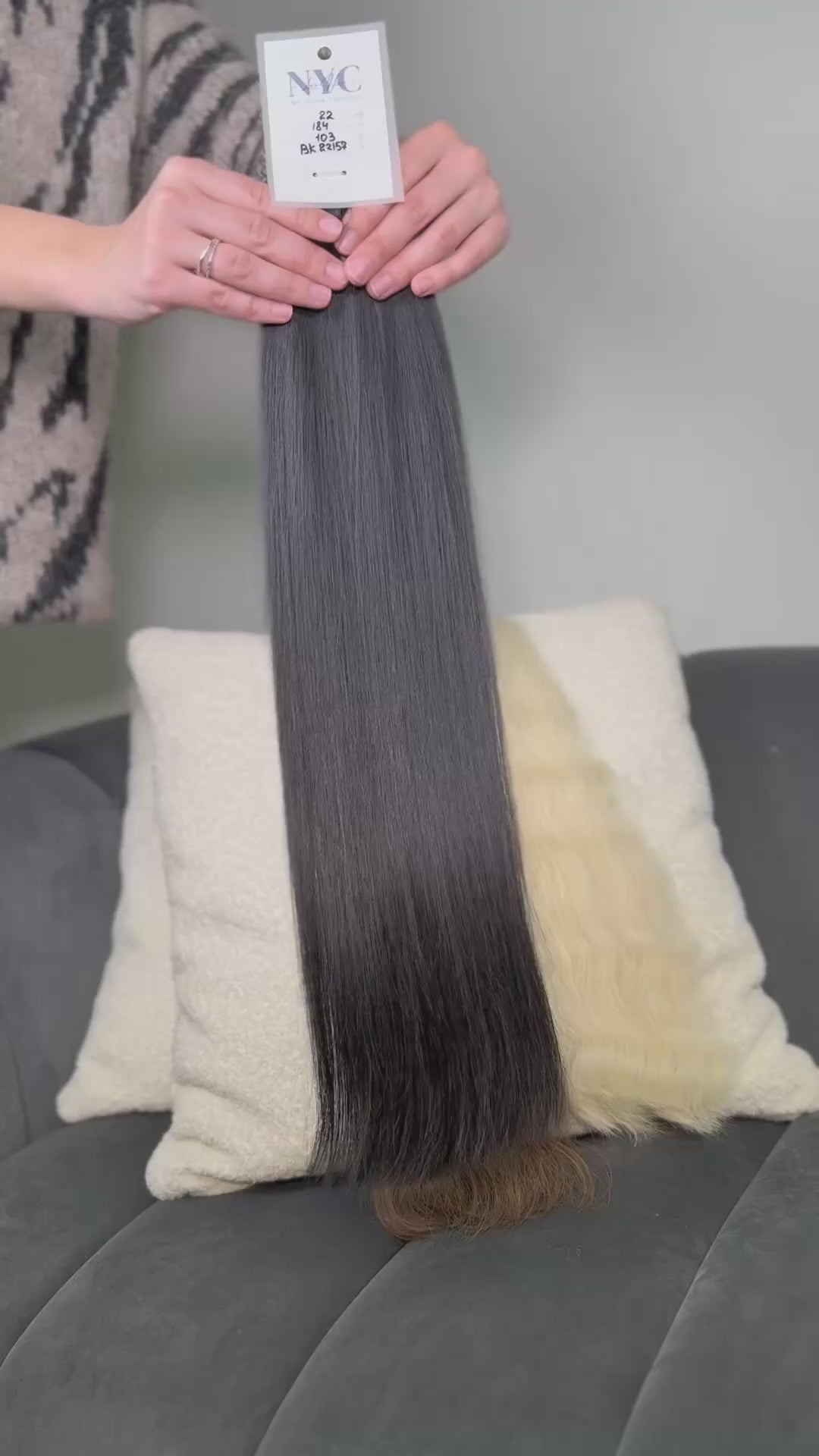 K-Tip Slavic Hair Bundle – Mixed Colors, Straight/Wavy LUXHAIRNYCSHOP