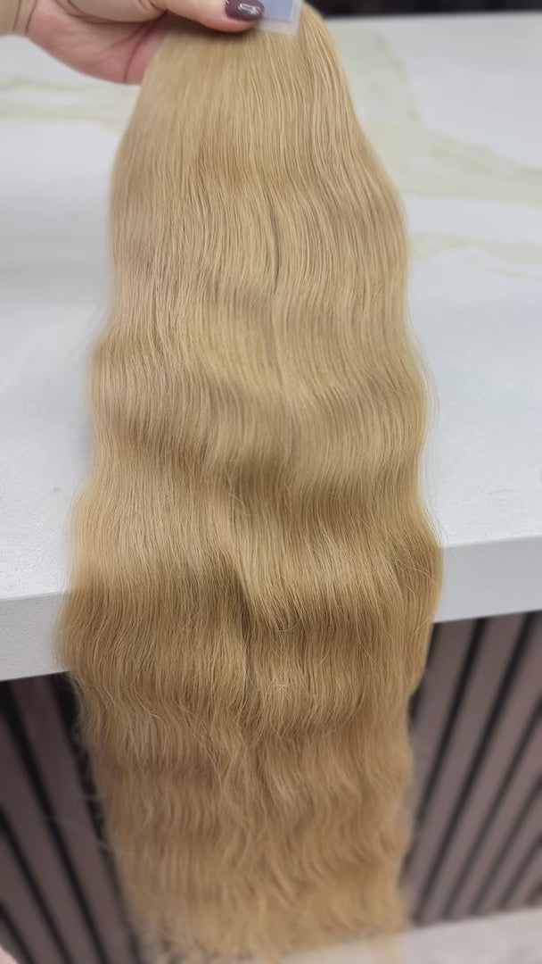 K-tip Slavic hair, colored, wavy 26 inch, 164gr, 279str