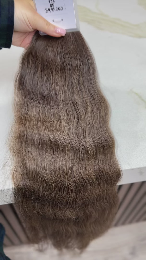 K-tip Slavic hair, colored, wavy 24 inch, 85gr, 138str