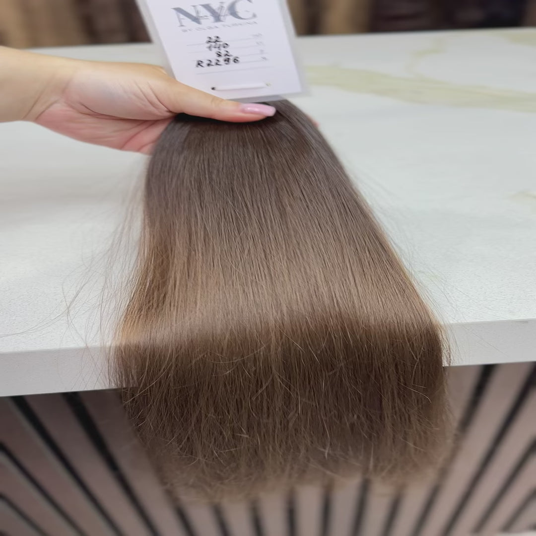 K-tip Slavic hair, colored, wavy 20 inch, 54gr, 98str